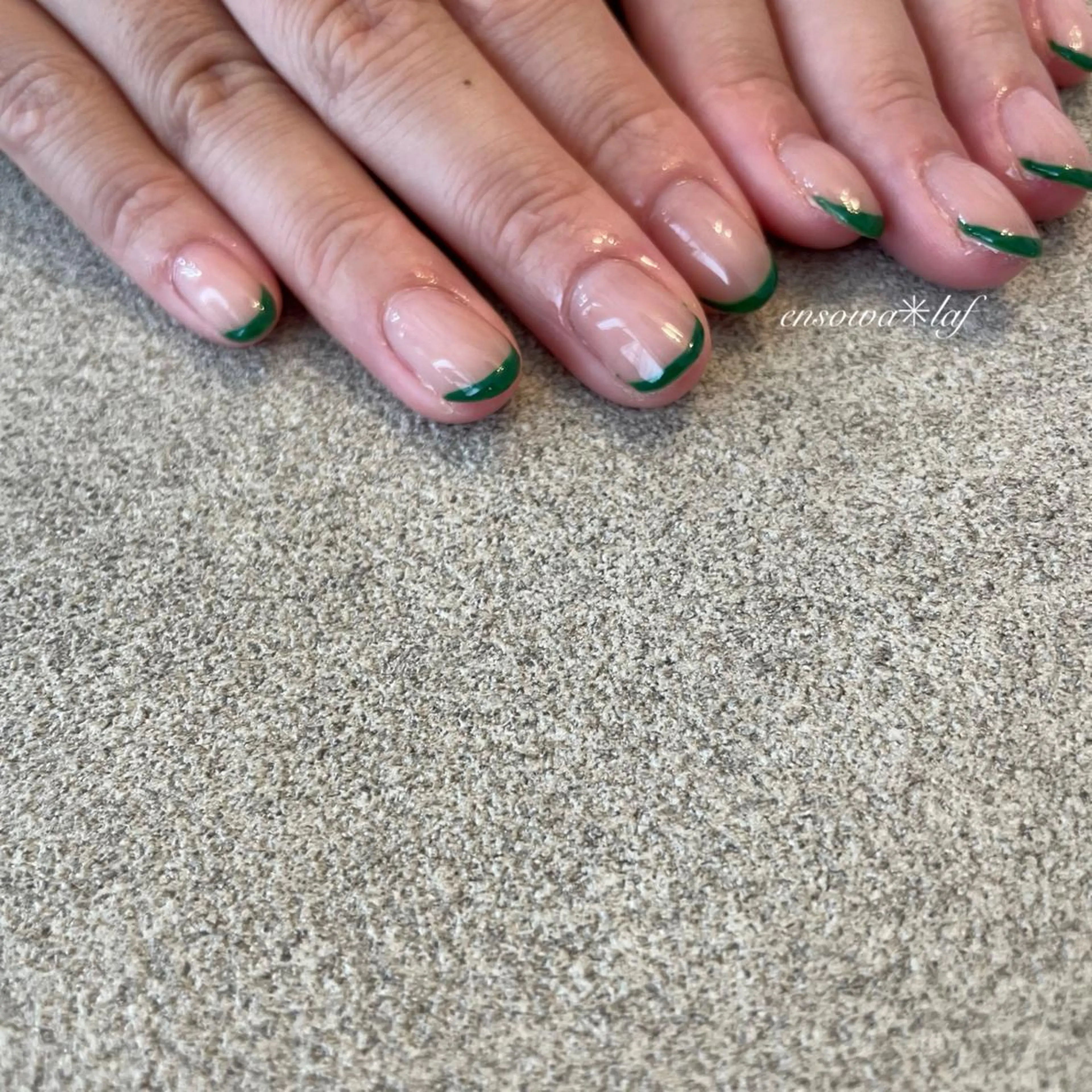 ネイル アートネイル オーロラネイル クリアネイル フレンチネイル ジェルネイル ensowa✱laf NAILのネイルデザイン