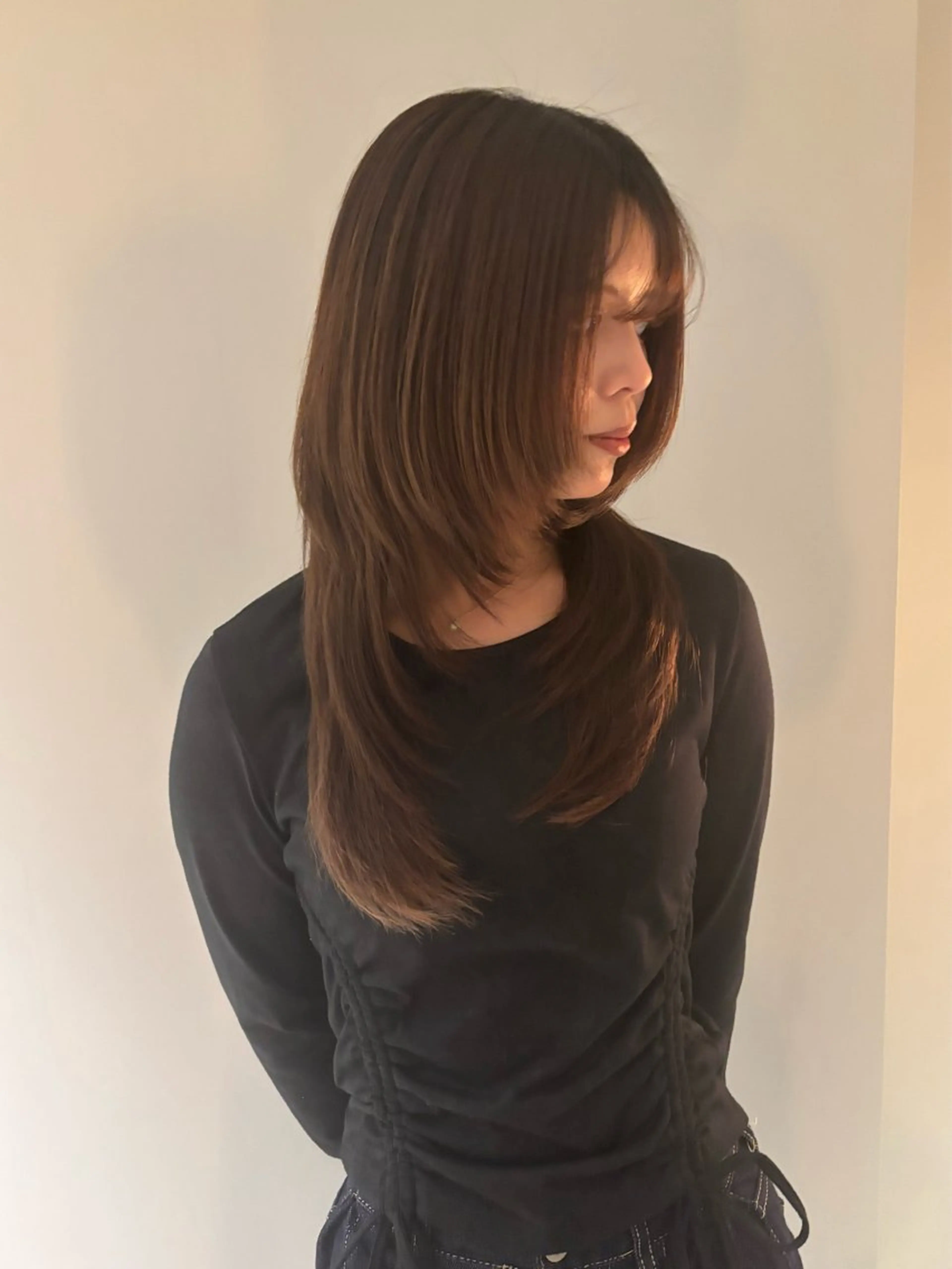ロング ハッシュカット kelly.un MIUのヘアスタイル