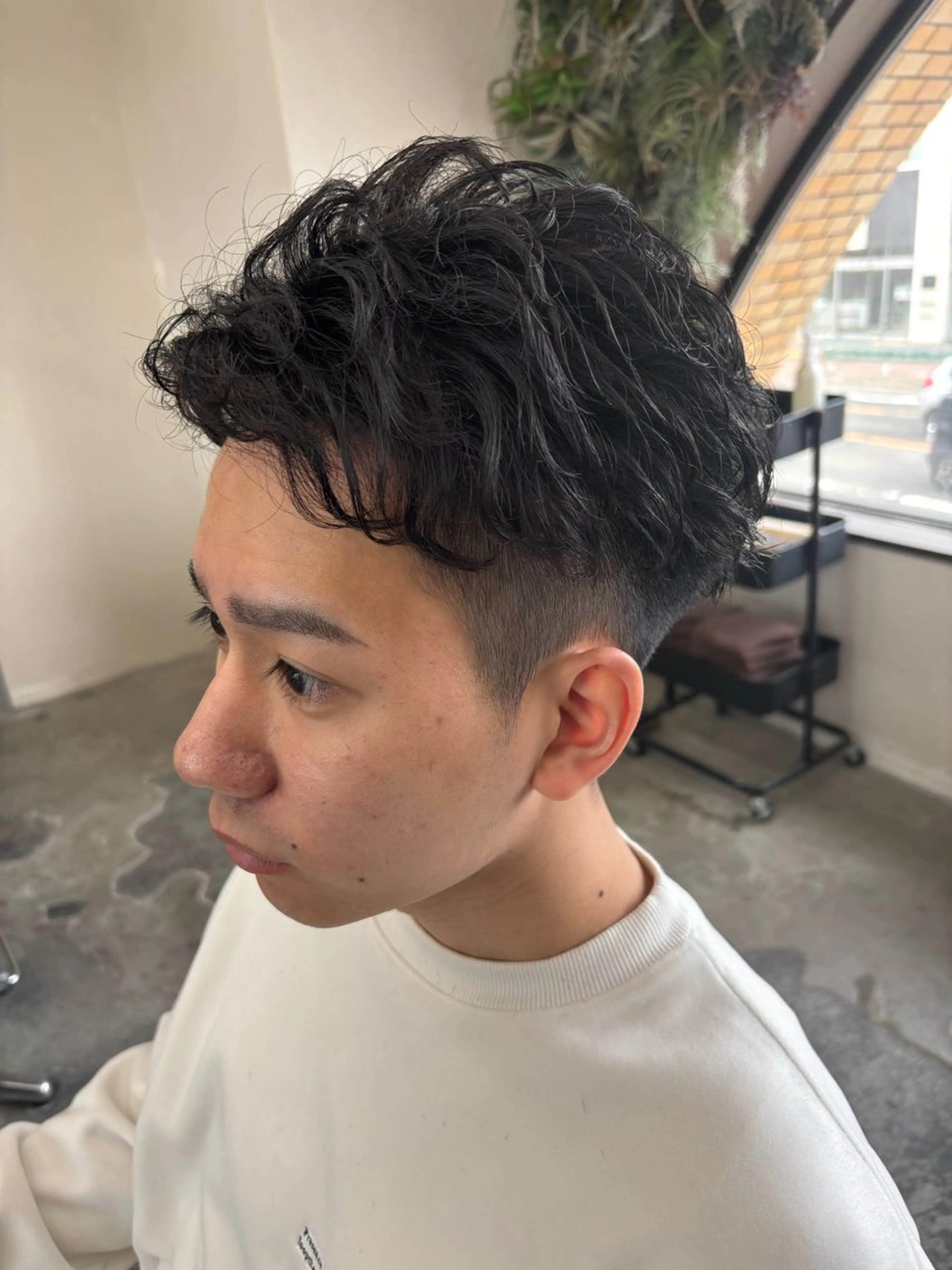 ショート パーマ メンズ nico麻生　長谷川 裕月のヘアスタイル