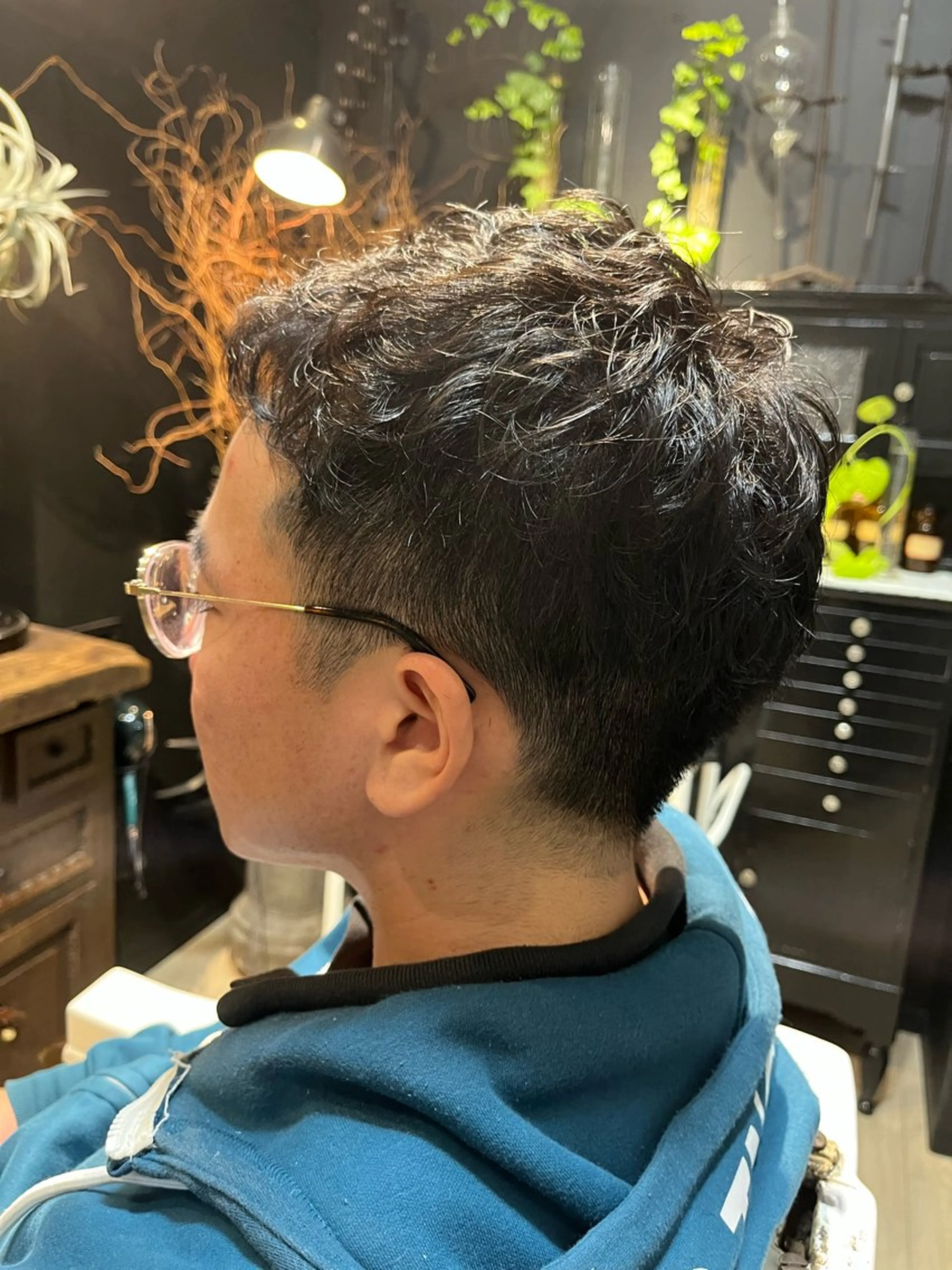 パーマ メンズ カット パーマ トリートメント ヘッドスパ 栗原 きえ ／ダメージレスのヘアスタイル