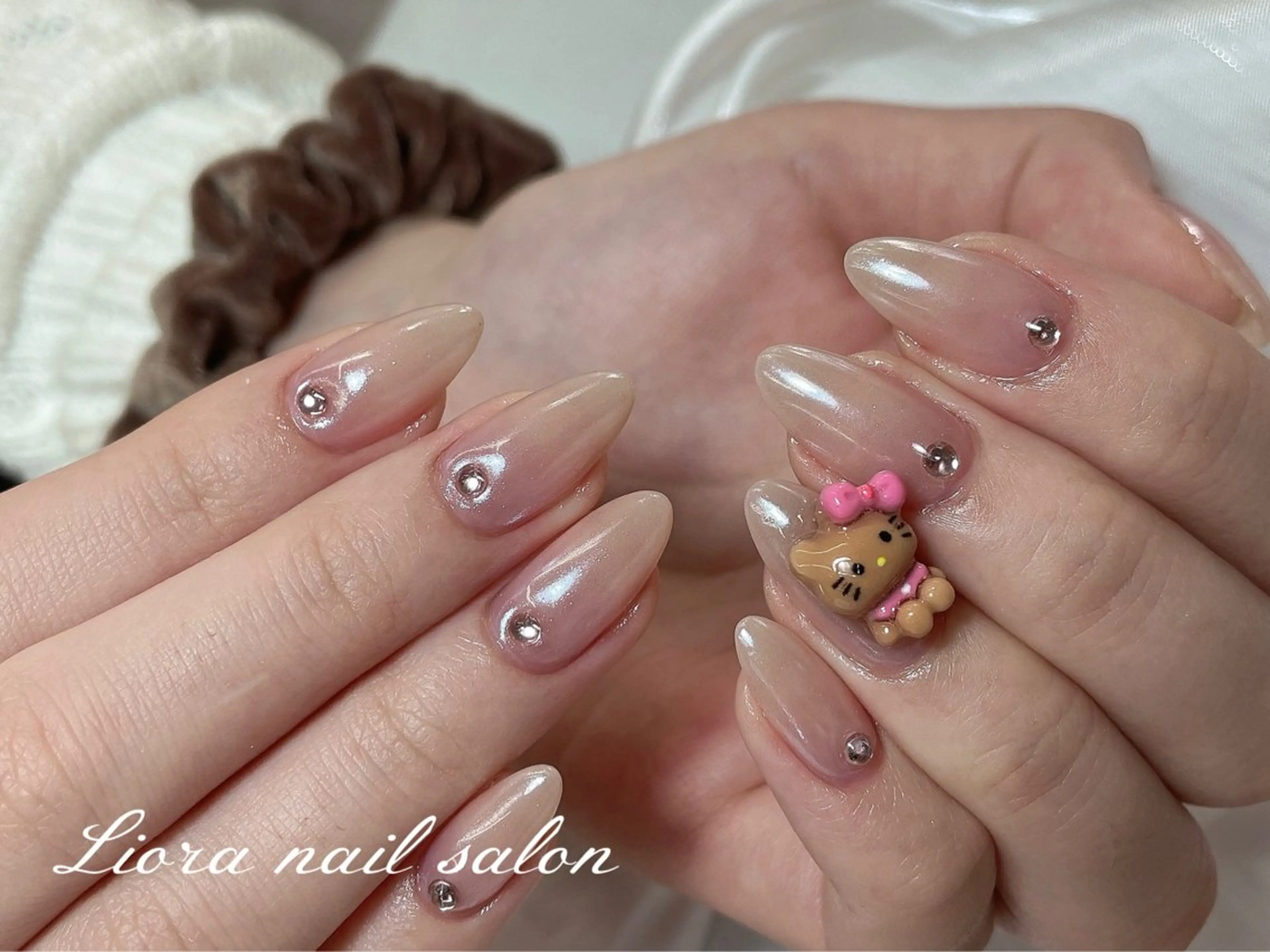 ネイル チークネイル フットネイル フレンチネイル ジェルネイル ガーリー ハンドネイル Liora nail スカルプ専門店のネイルデザイン