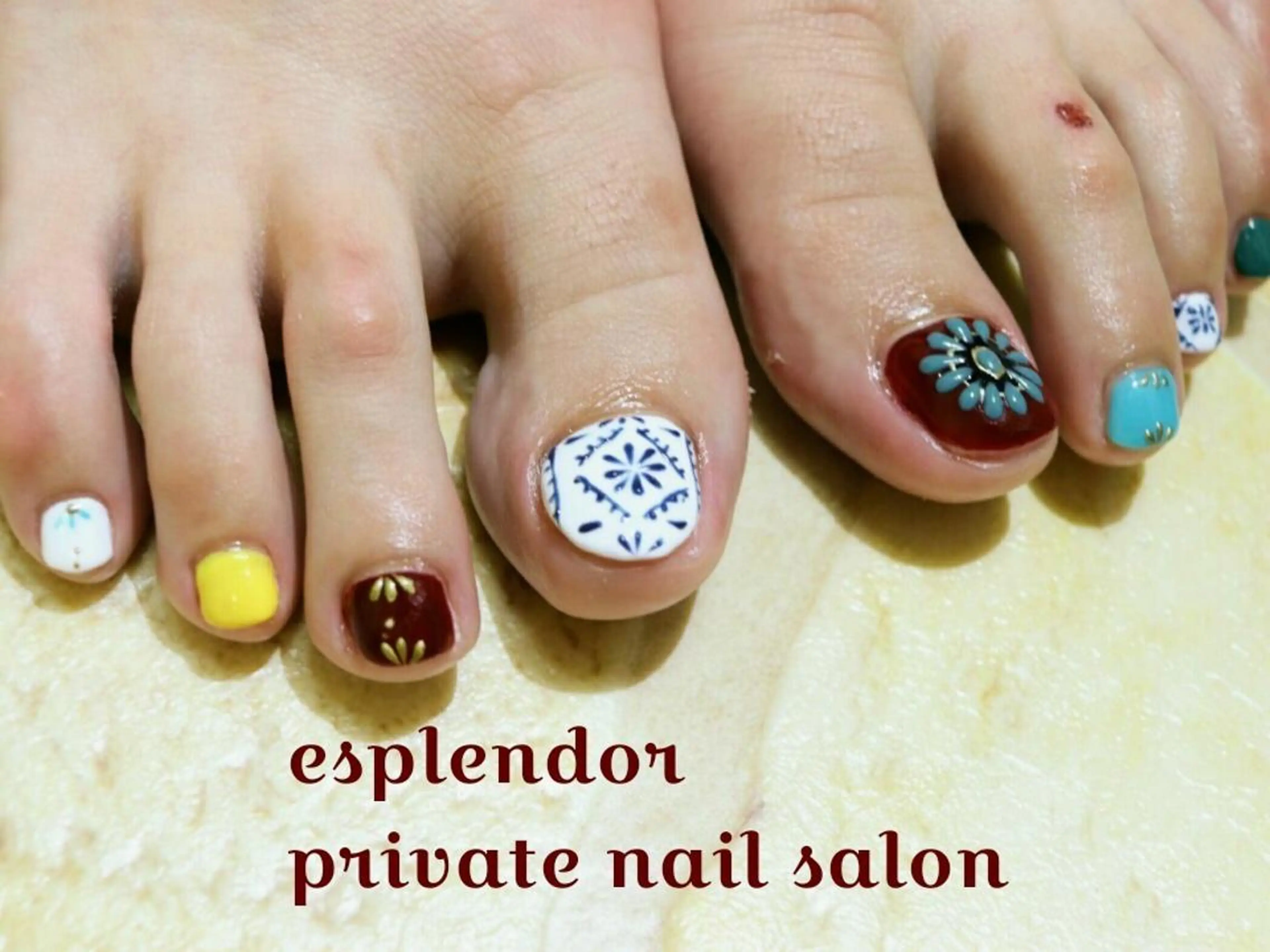 ネイル アートネイル フットネイル 持ち込み esplendor  小野寺のネイルデザイン