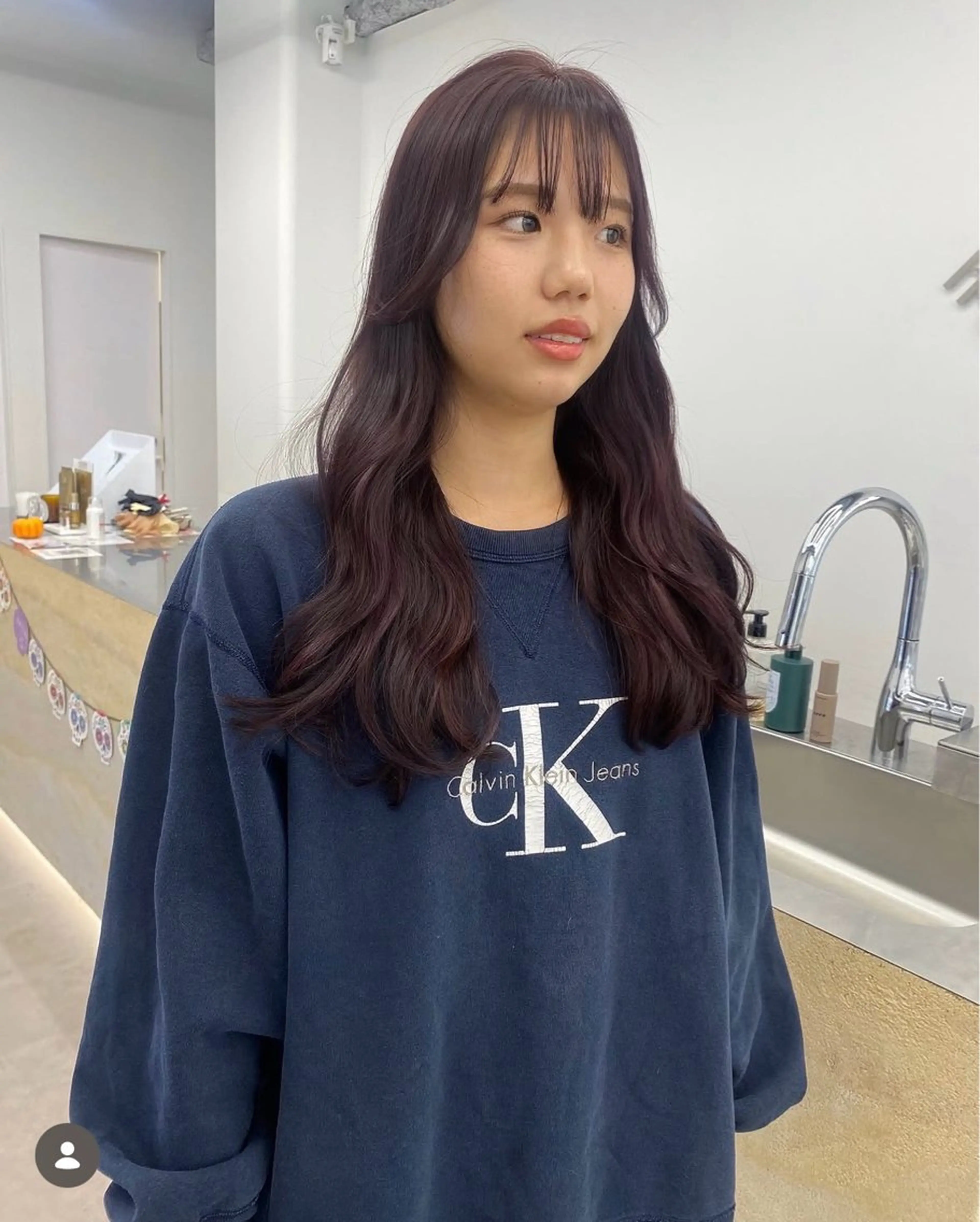 ロング カラー ラベンダーカラー ラベンダーピンク ピンクカラー ヘアカラー hinaka .のヘアスタイル