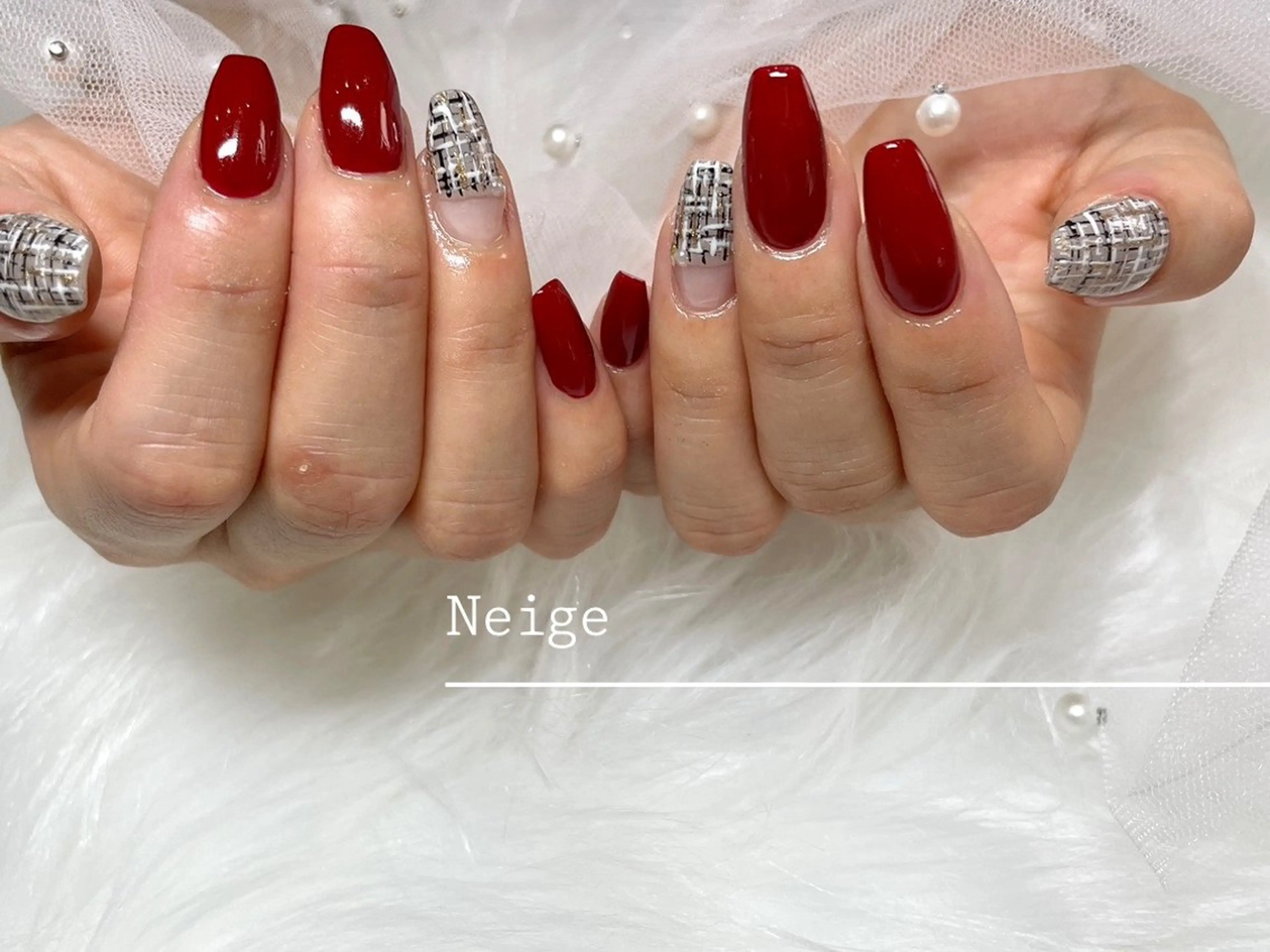 ネイル ハンドネイル Neige 𓂃 aiのネイルデザイン
