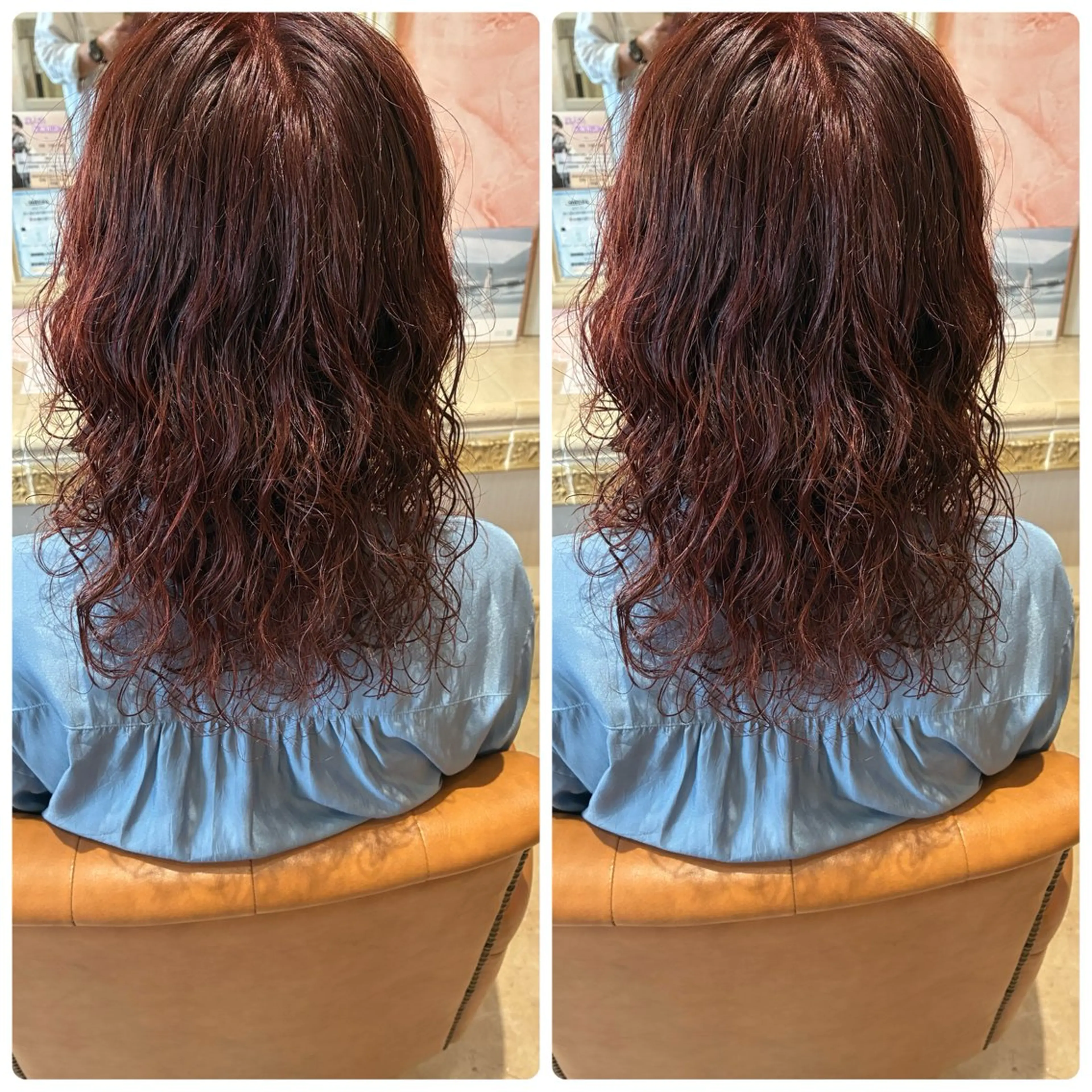 ミディアム カラー ヘアカラー おおやま たくみのヘアスタイル