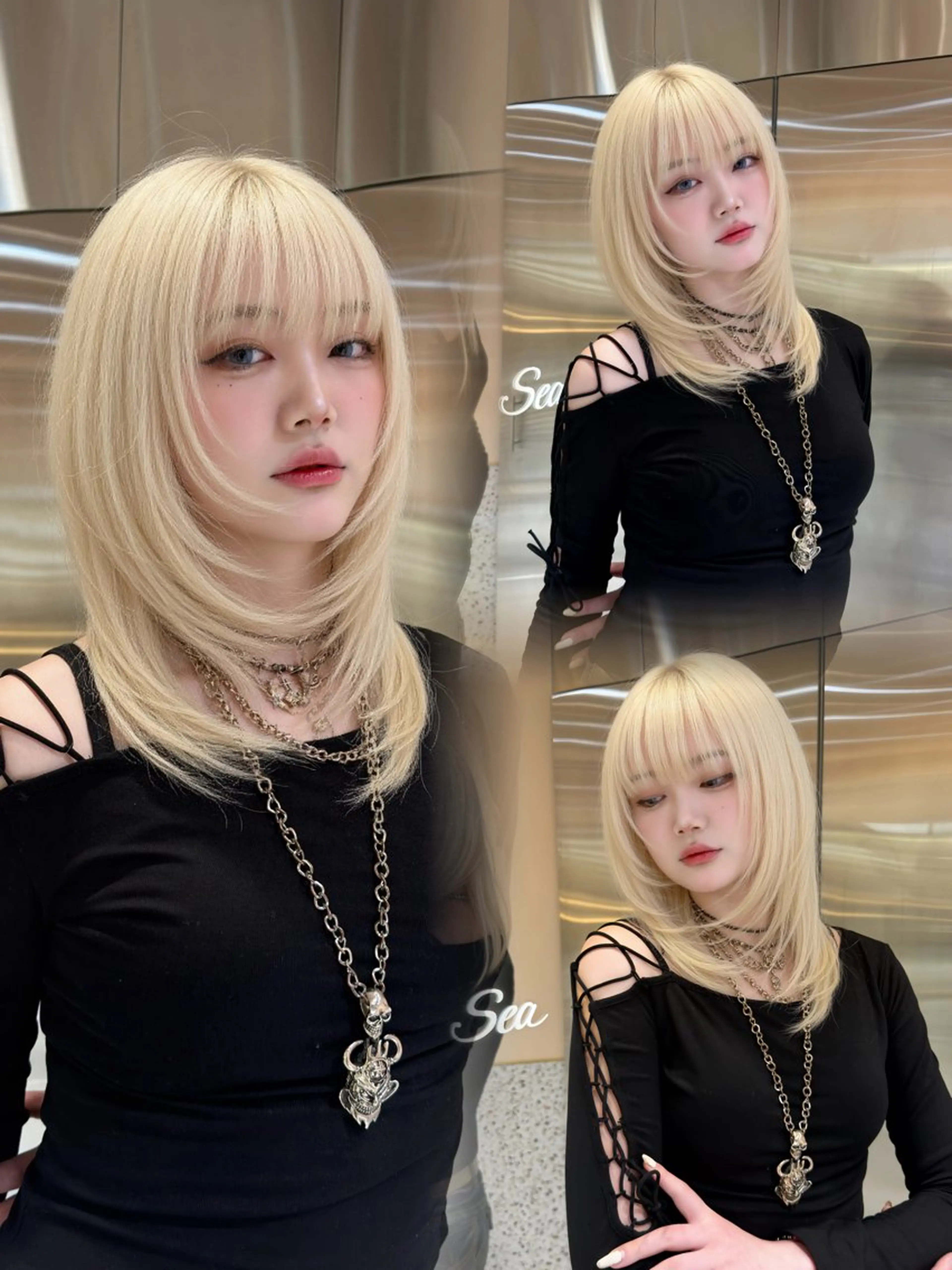 【ミディアム​〜​ショートの方クーポン】似合わせカット➕2stepトリートメント🩶の写真