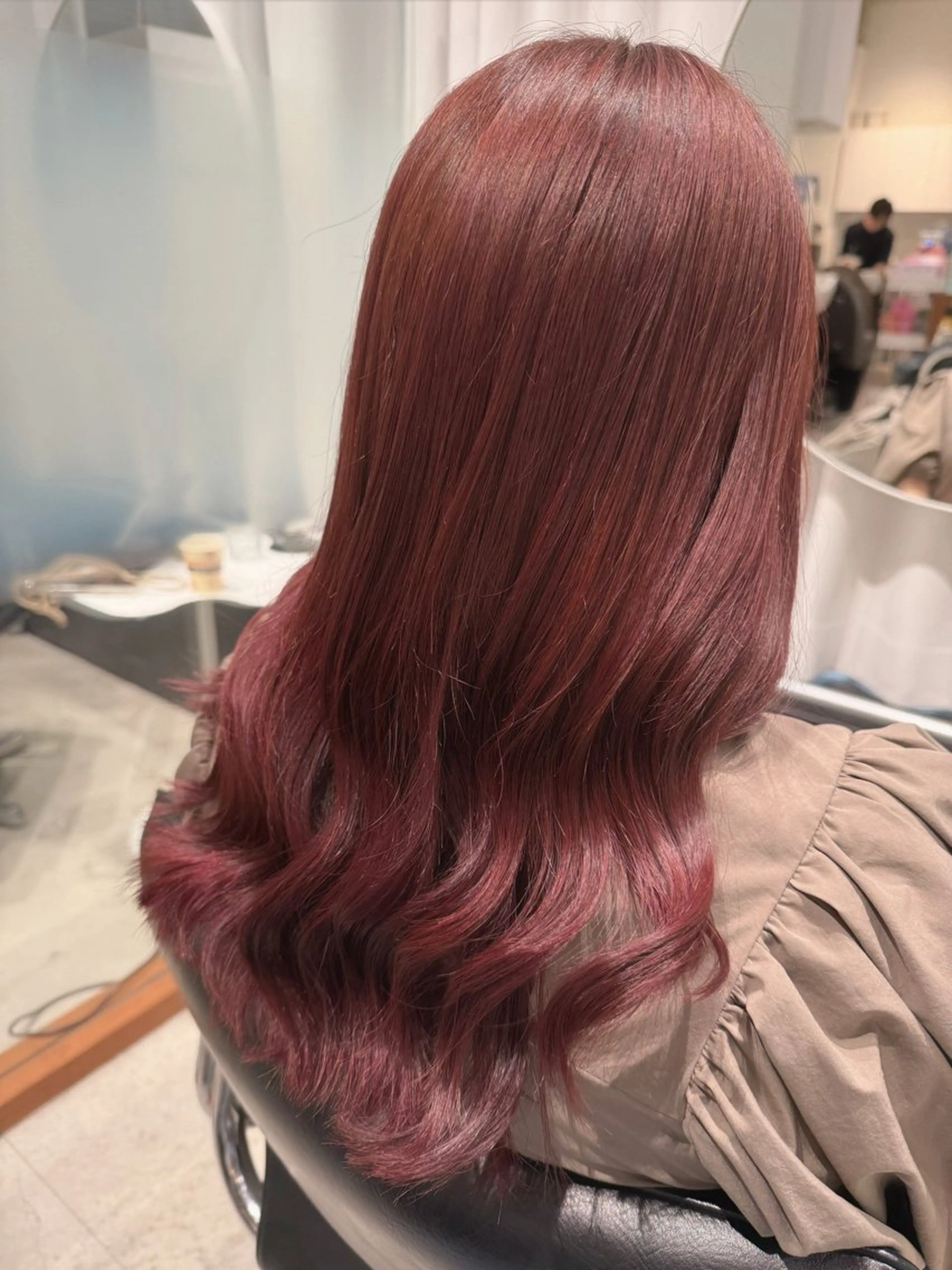 ロング カット ヘアカラー 宮澤 美幸のヘアスタイル