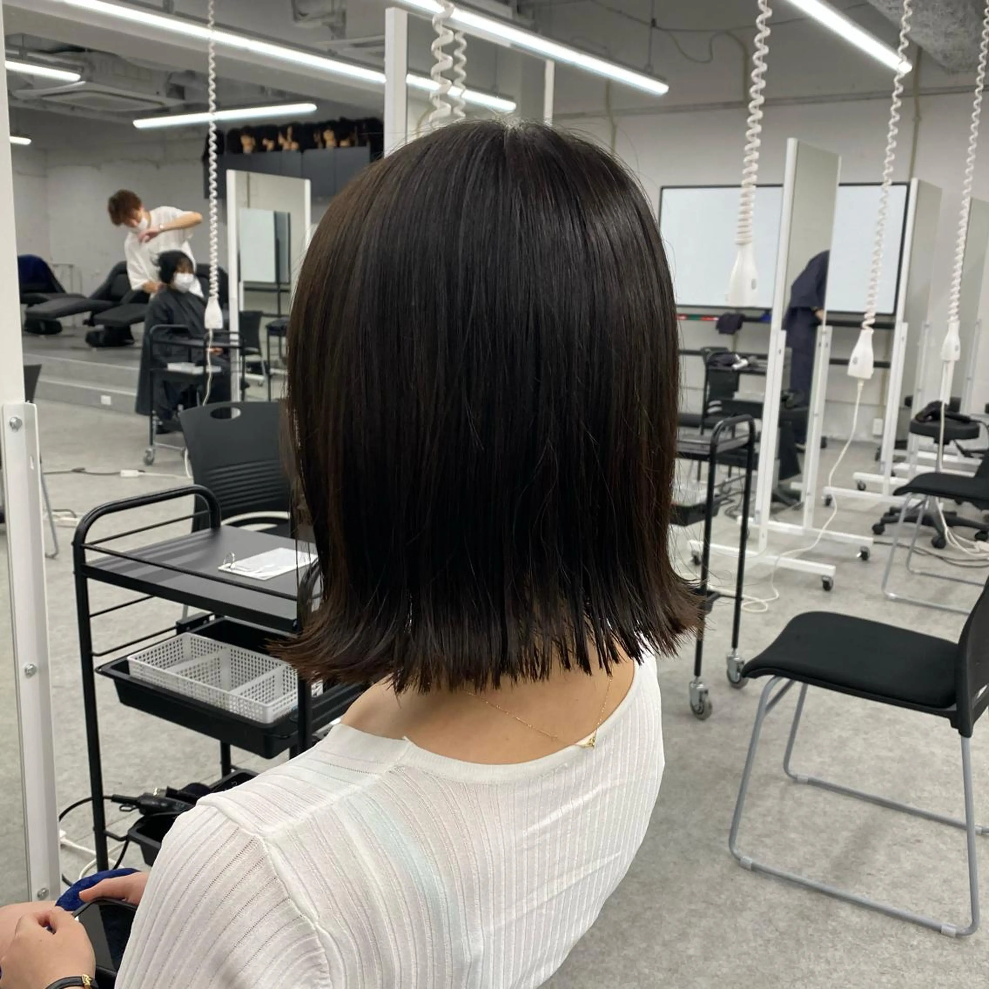 ショート カラー 💕コテ巻き風パーマ 💕KEIYA 💕のヘアスタイル