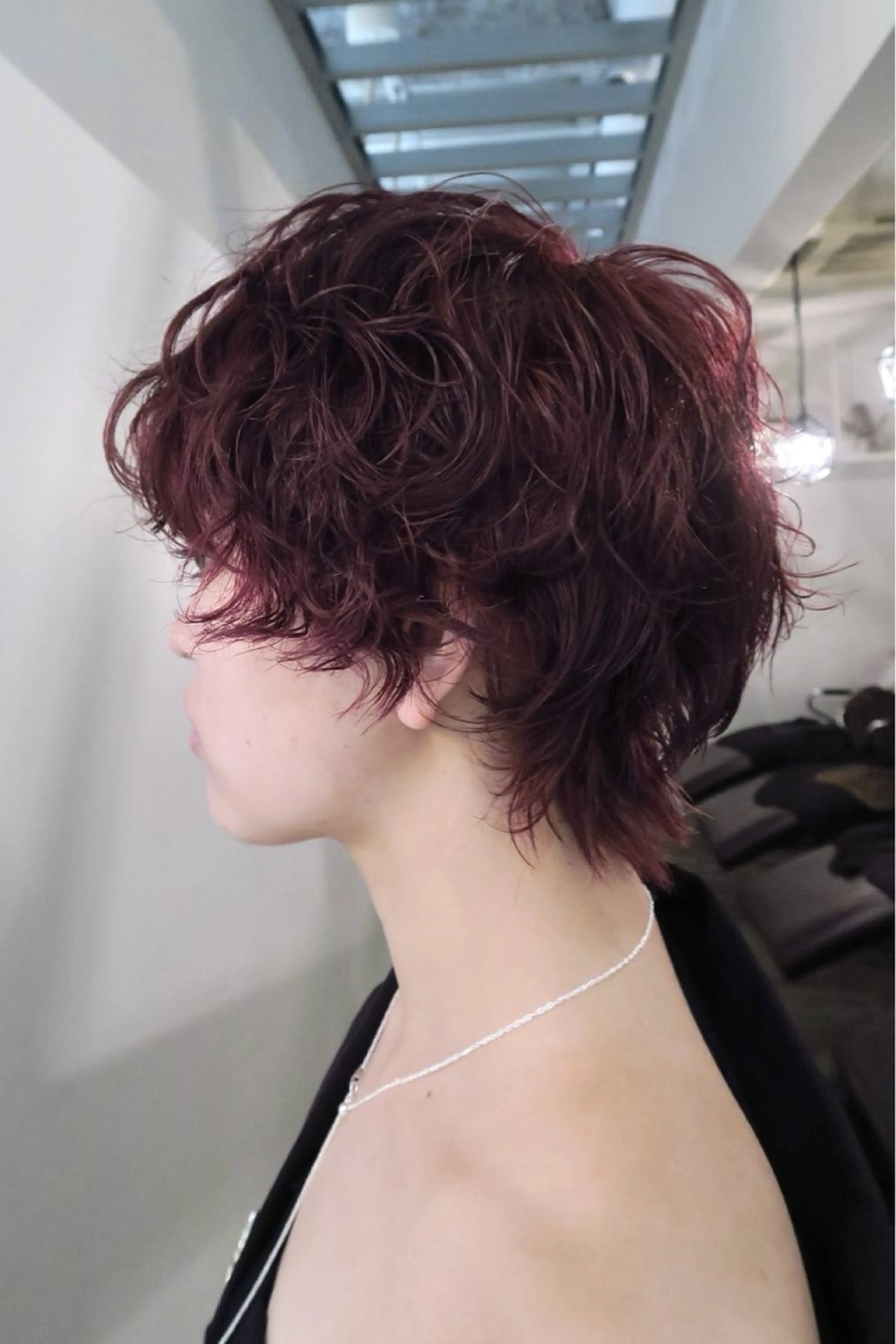 ショート カラー パーマ カット パーマ マツザキ マナトのヘアスタイル