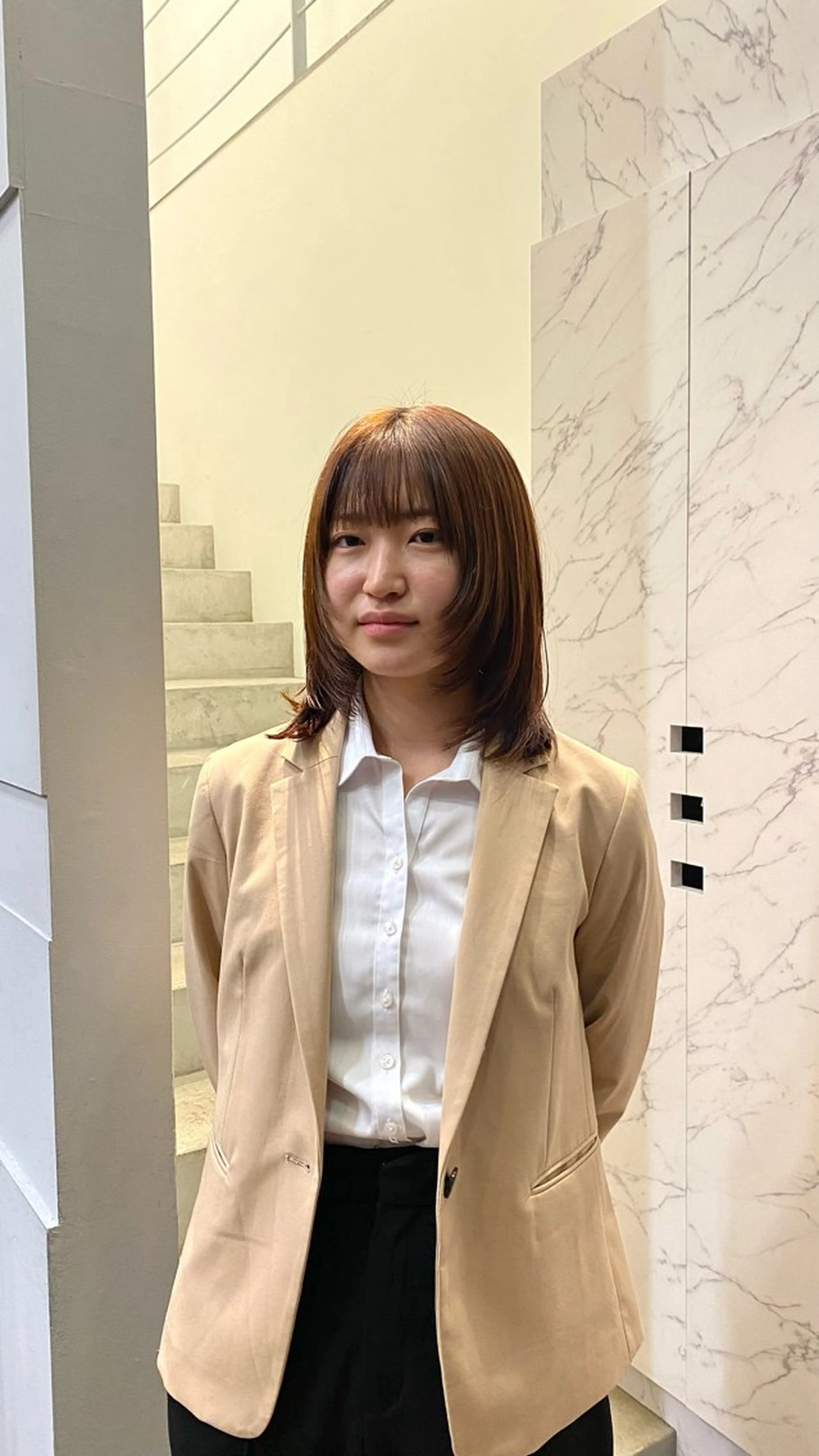 ミディアム マツザキ マナトのヘアスタイル