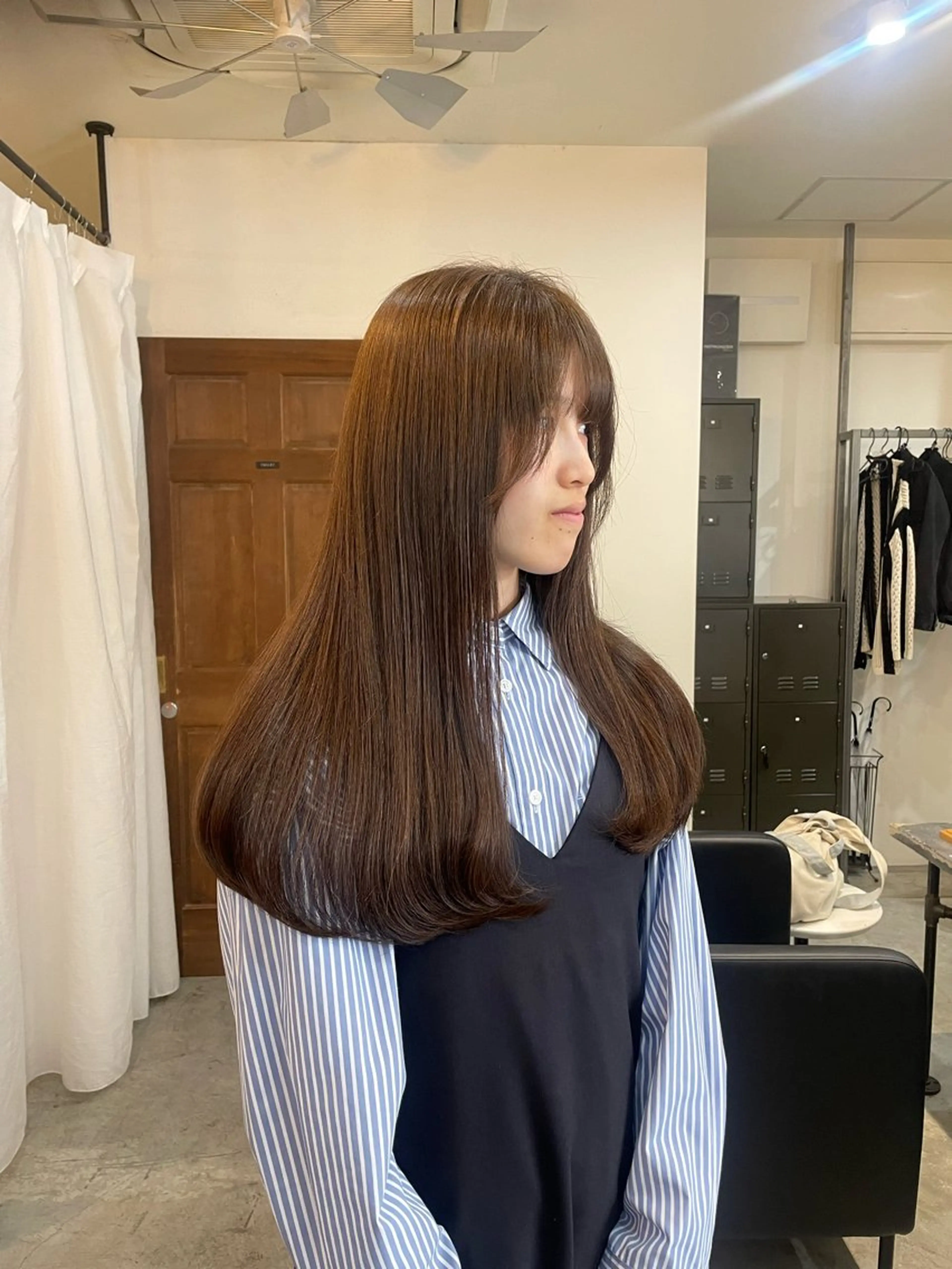 ロング カット ヘアカラー 顔周りカット 🎀サヤカ🎀のヘアスタイル