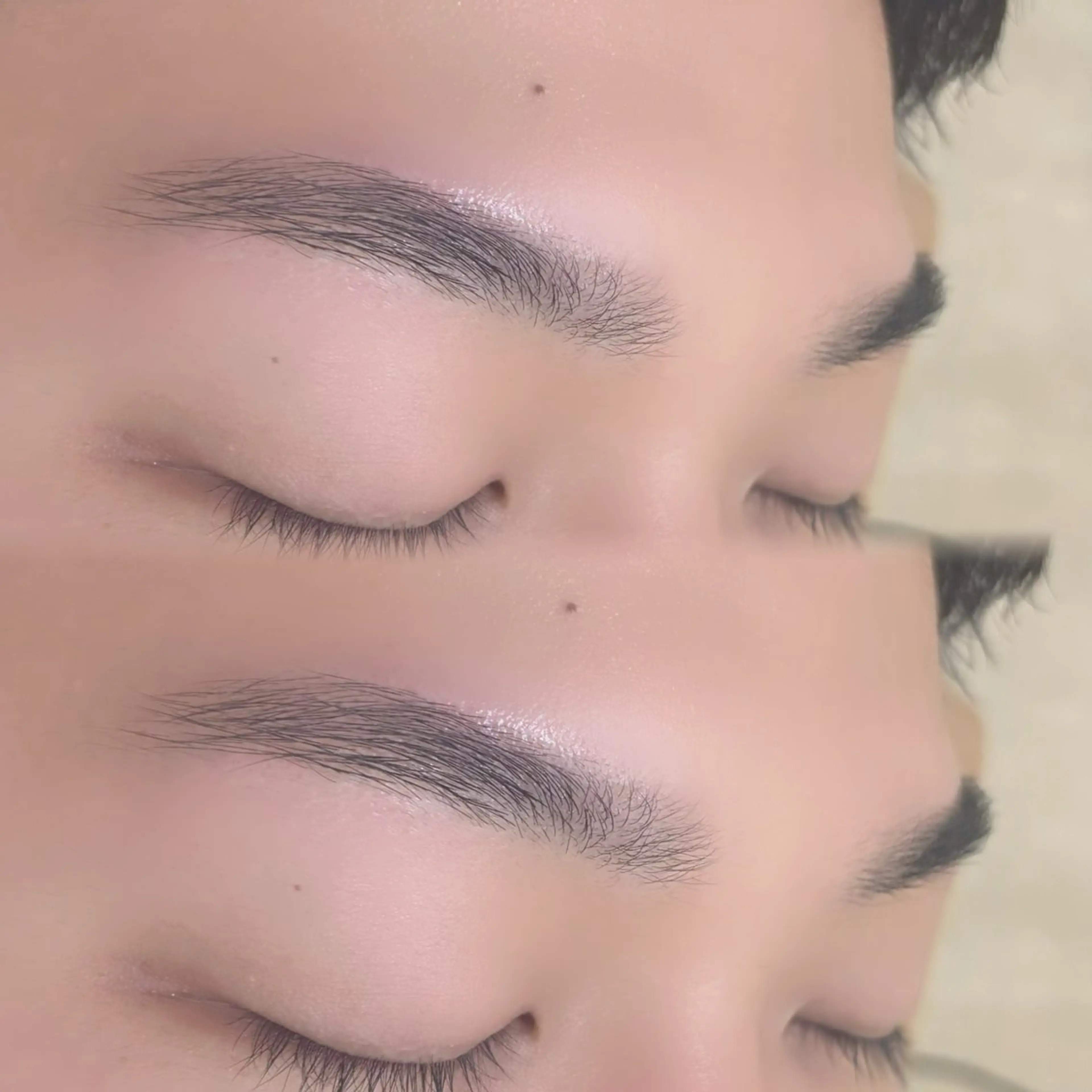 アイブロウ ワックス脱毛 💛LUNELLA MIKU💛のマツエク・マツパデザイン