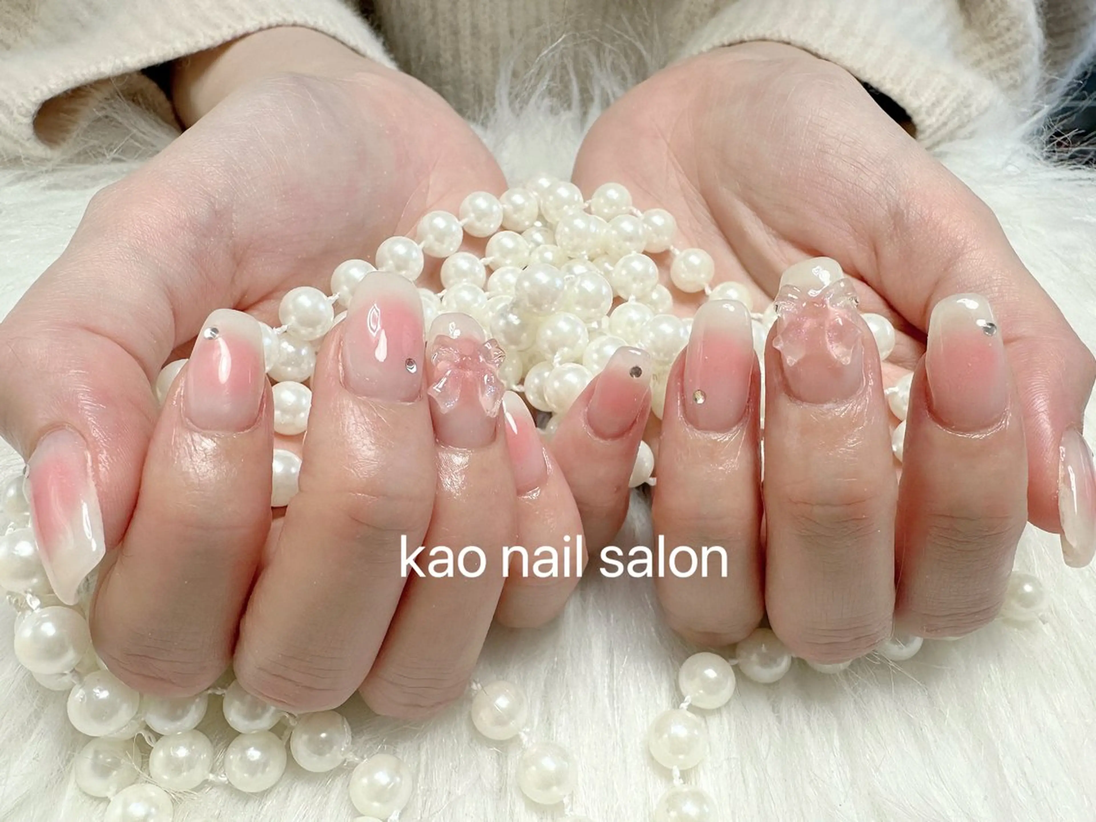 ネイル ハンドネイル kao nail マグネット/長さだしのネイルデザイン