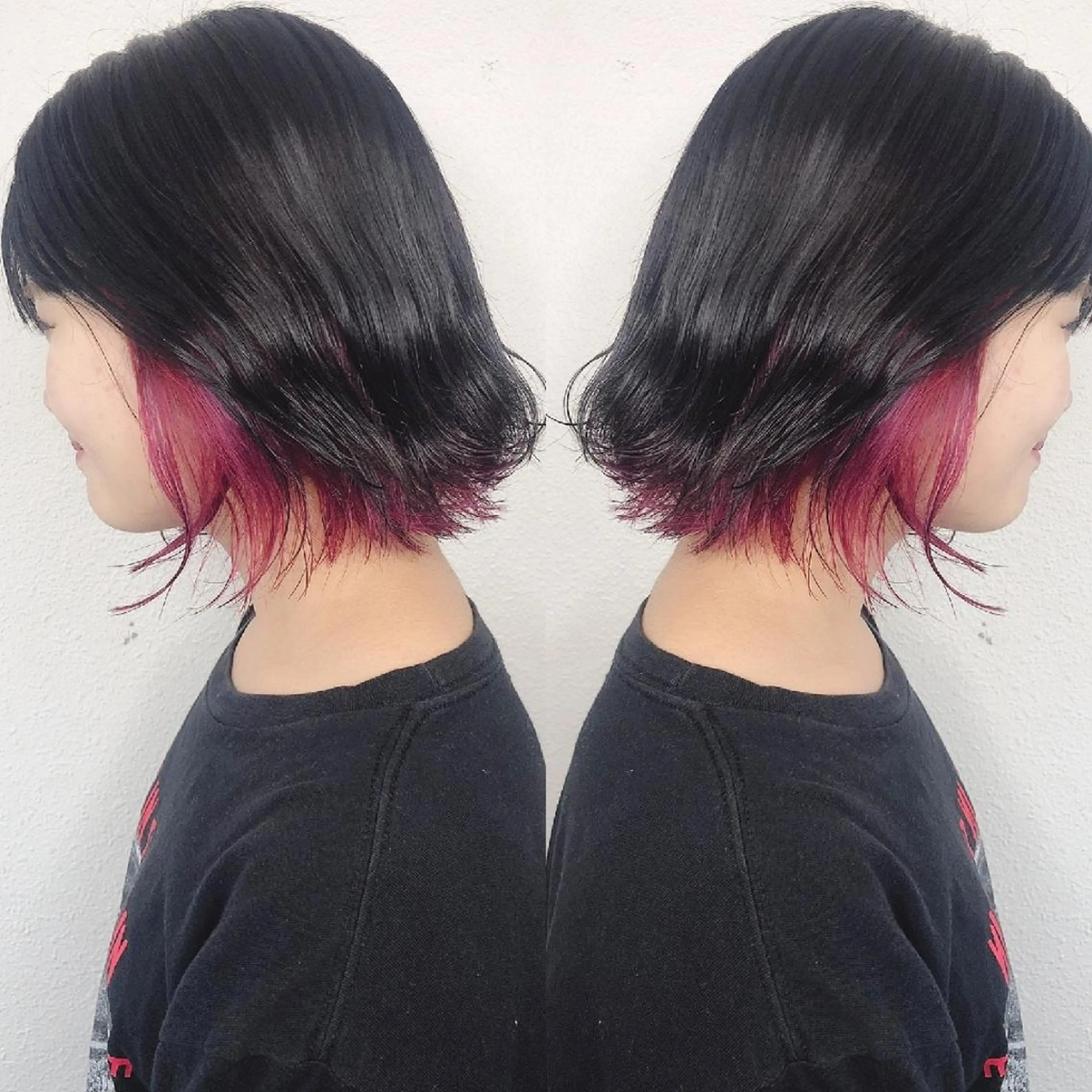 ショート カラー ヘアアレンジ インナーカラー カット ヘアカラー トリートメント 竹内啓太 ボブのヘアスタイル