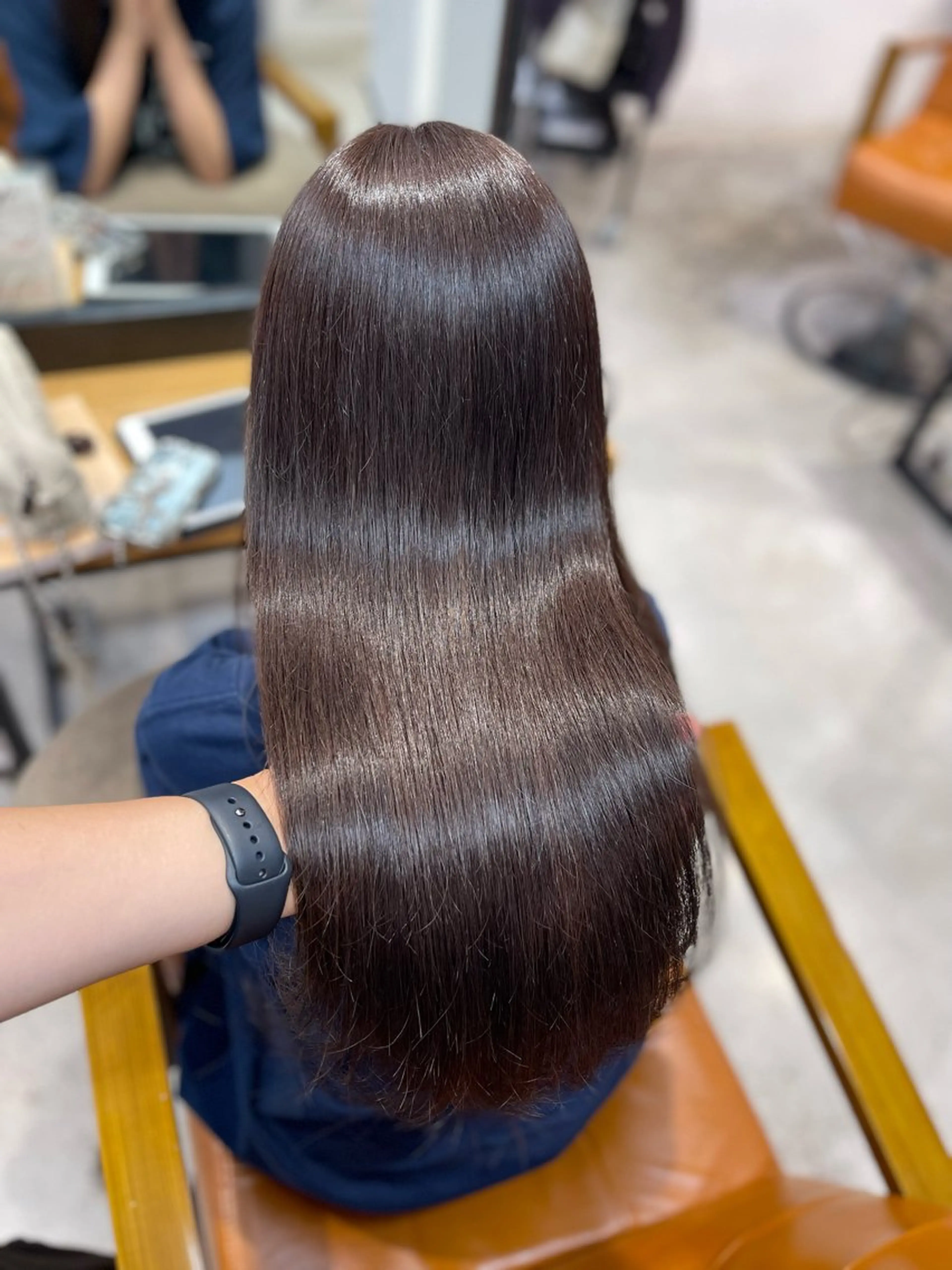 ロング カラー 髪質改善/堀江 ケアカラーtoshiのヘアスタイル