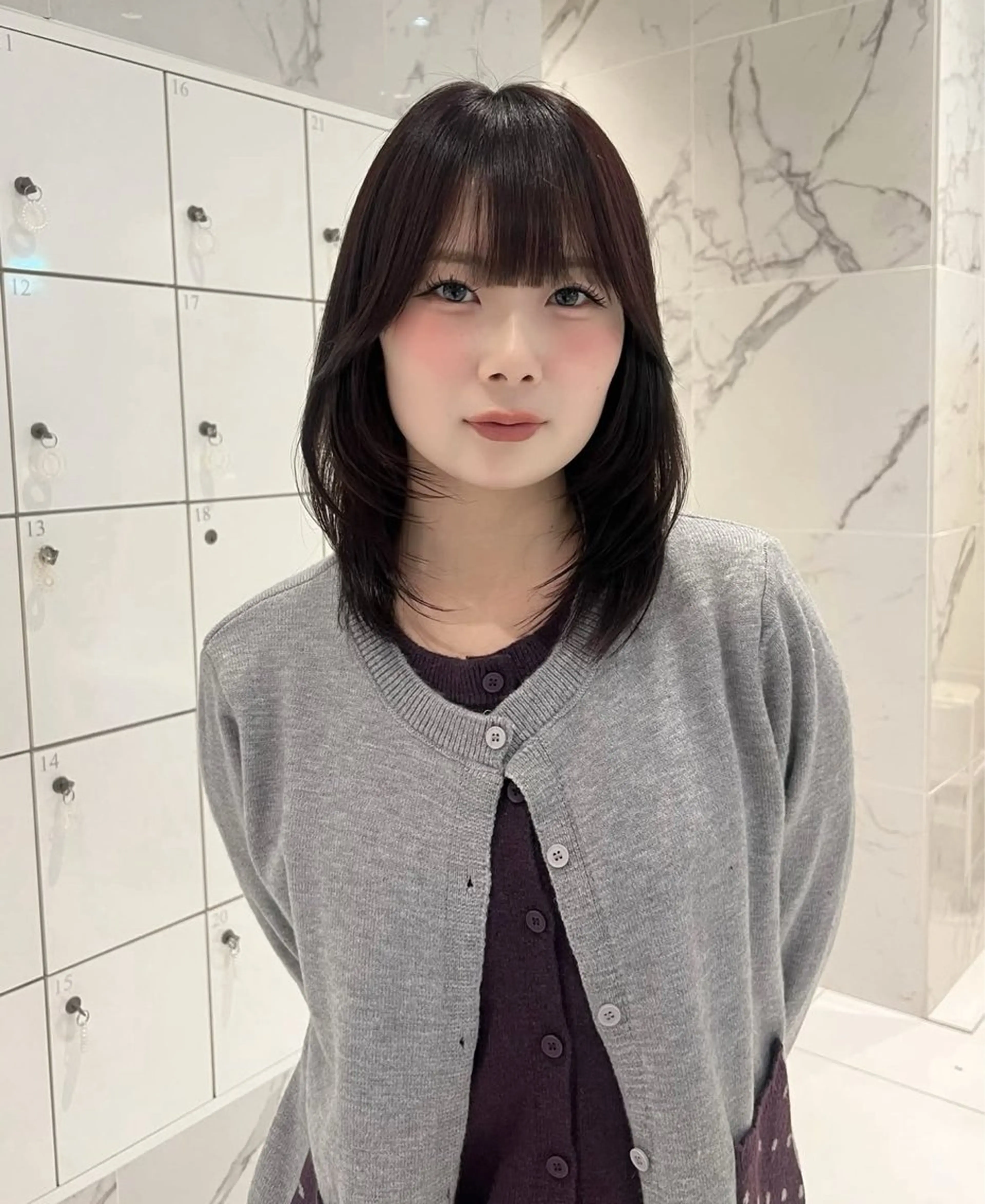 ミディアム 似合わせカット/ カホのヘアスタイル