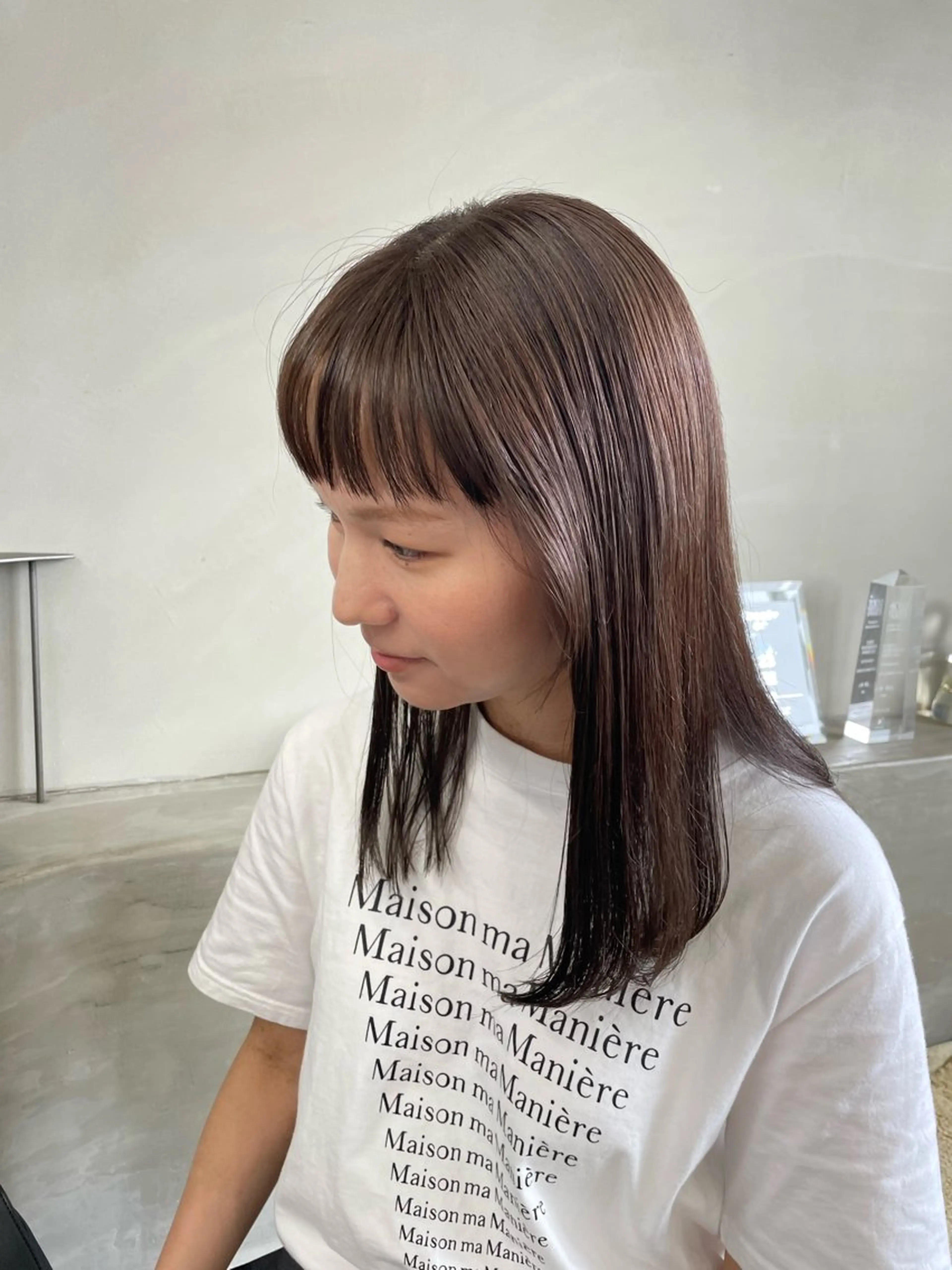 セミロング cyan sayaのヘアスタイル