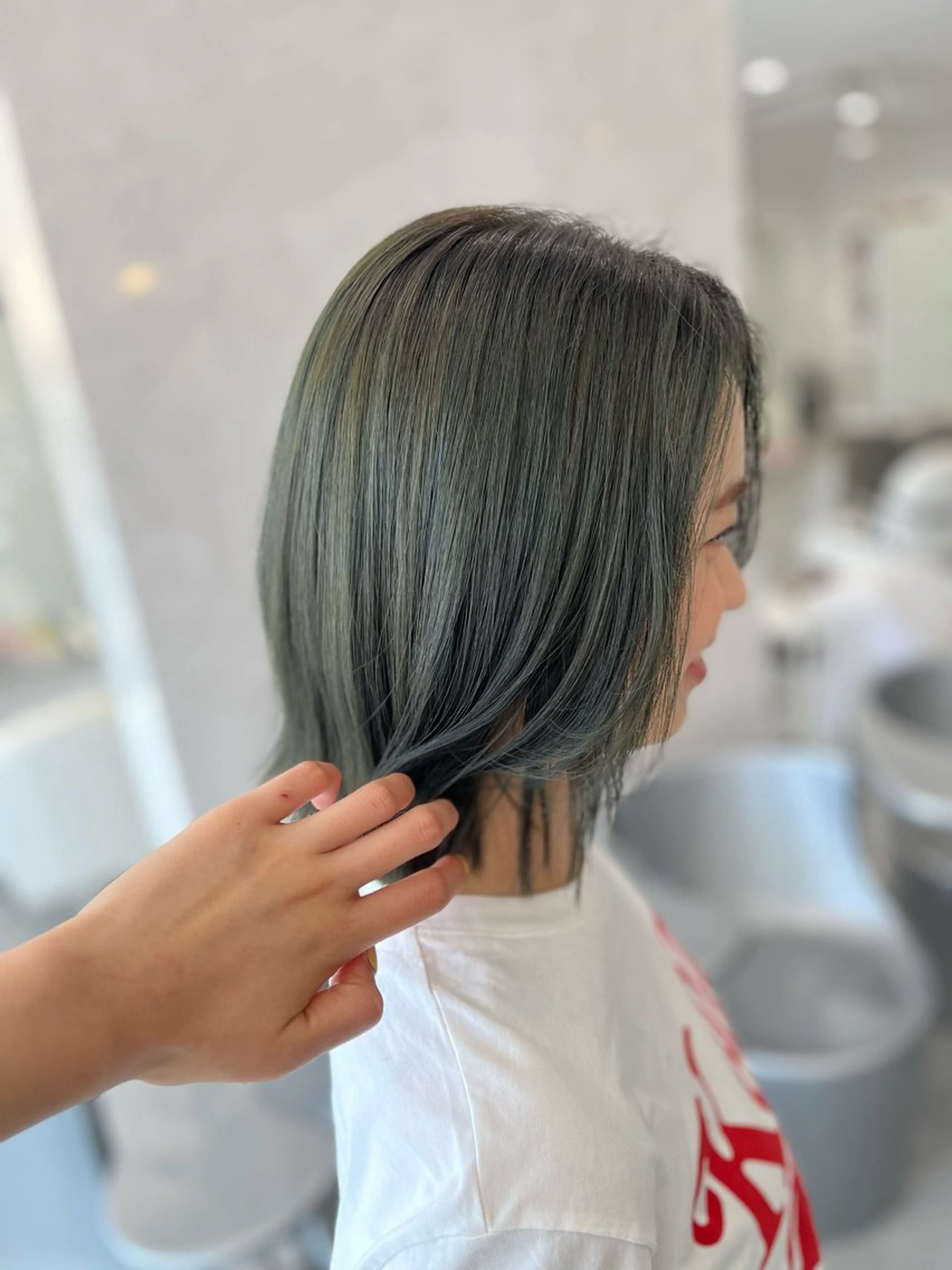 ミディアム カラー カット ヘアカラー TaNa. 笑南(えみな)のヘアスタイル