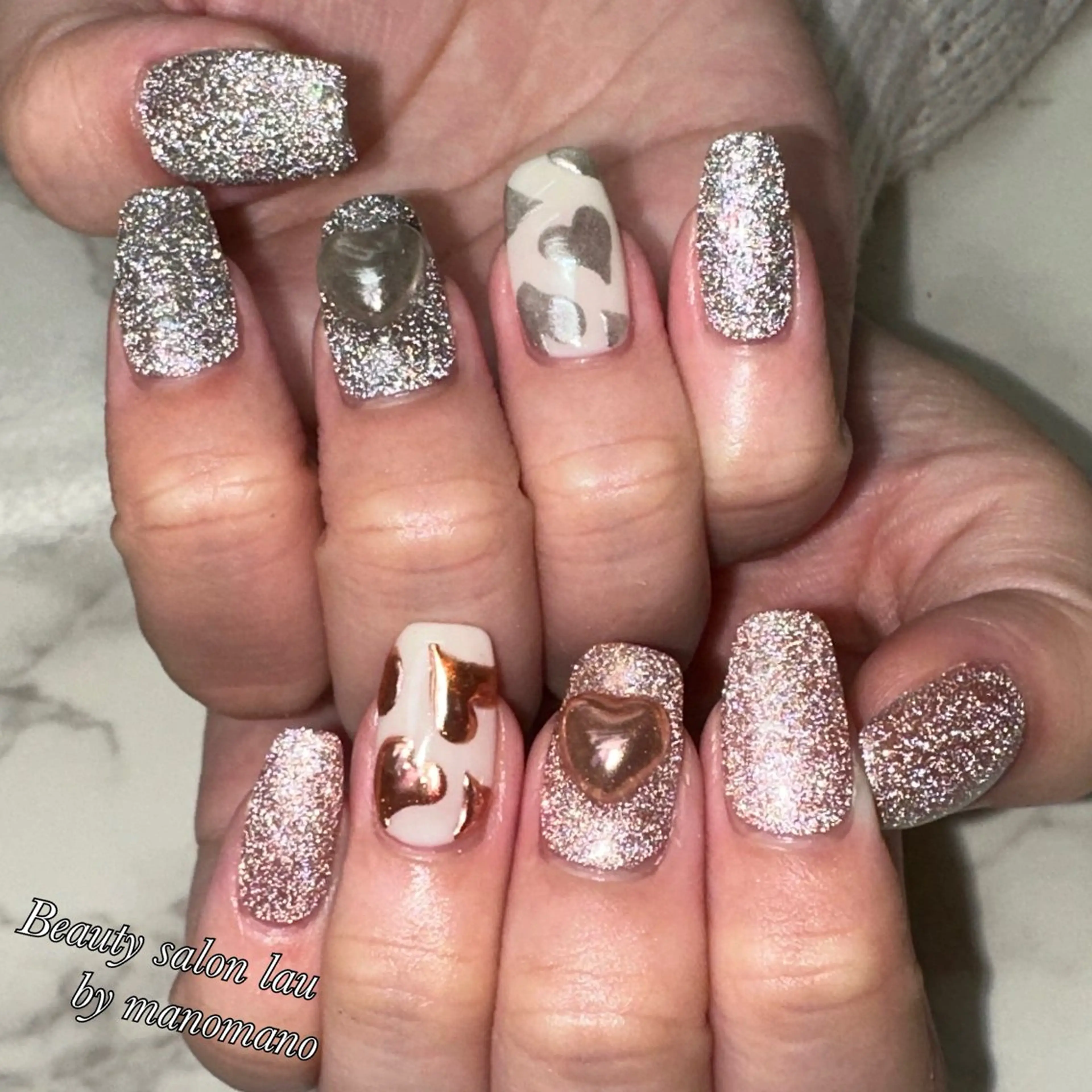 ネイル ハンドネイル ラウバイマノマノ なかざとのネイルデザイン