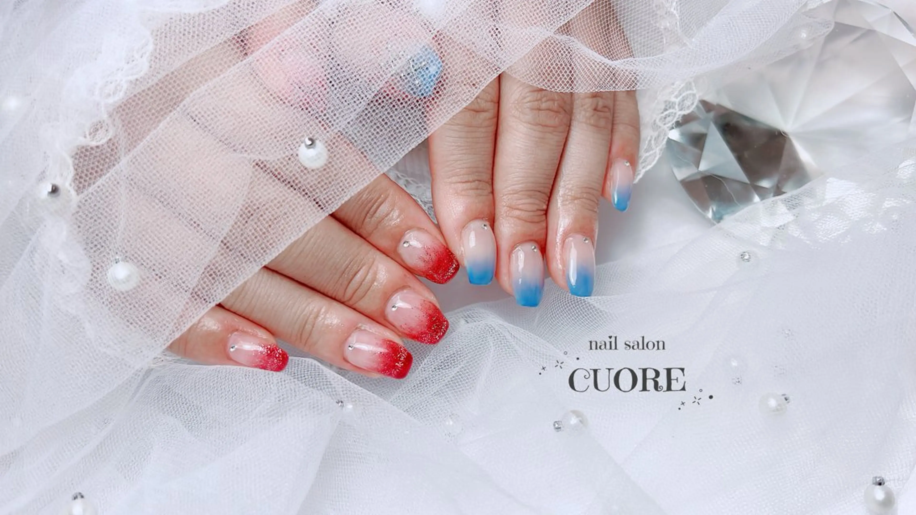 ネイル グラデーション マグネットネイル nail salon CUOREのネイルデザイン