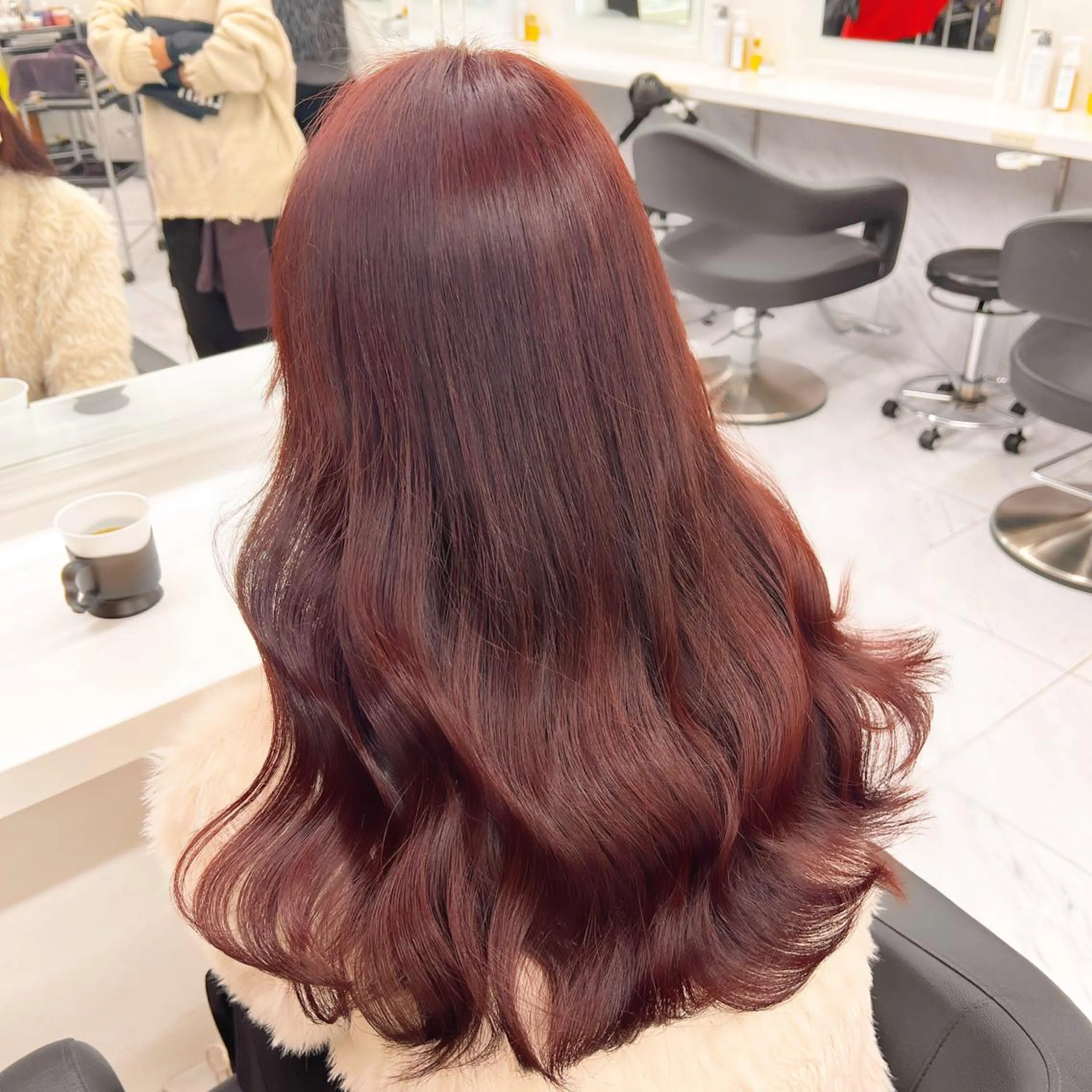 セミロング 💖札幌カラー 指名No.1💖玲奈のヘアスタイル
