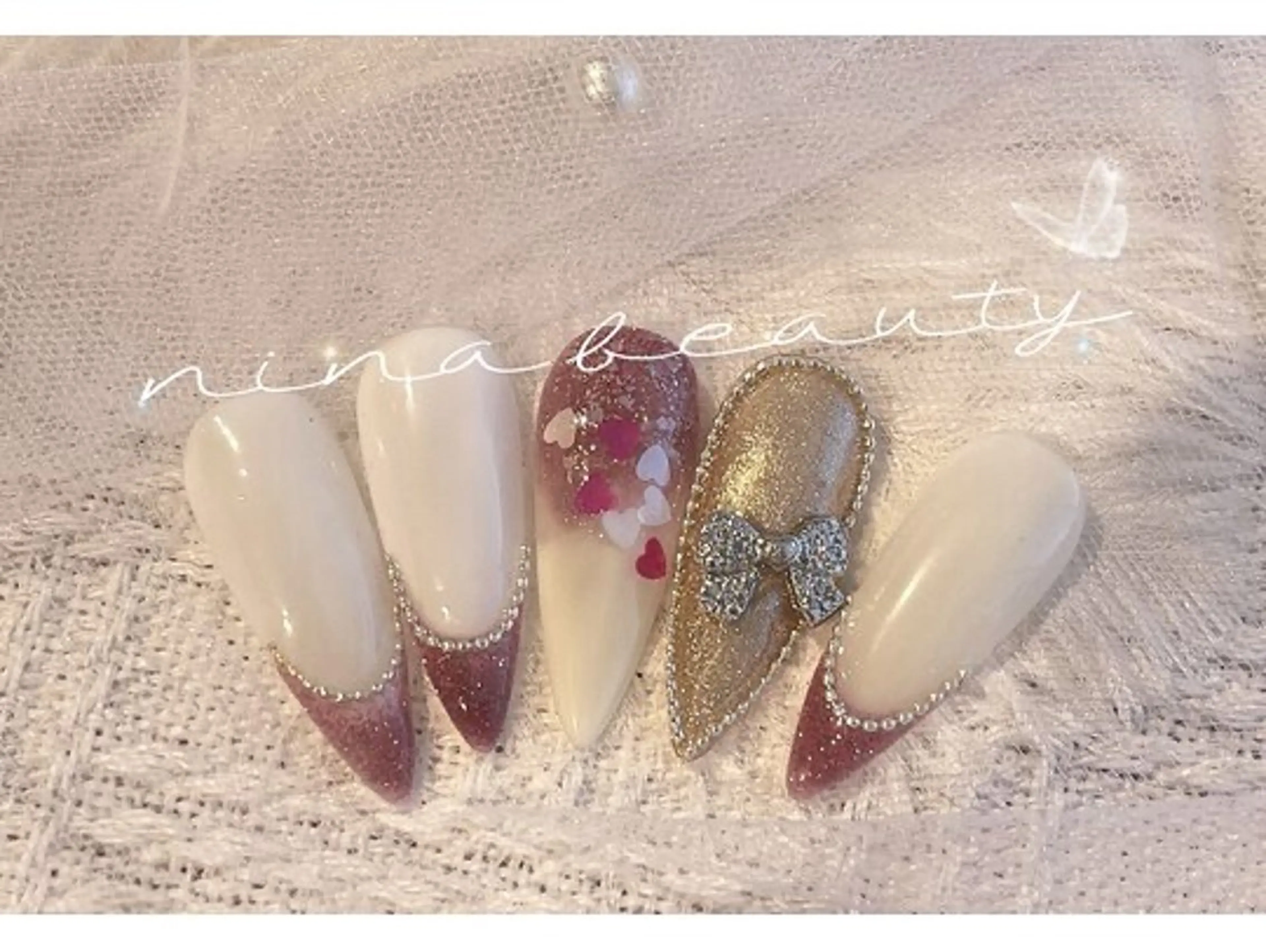 ネイル シンプルネイル ネイルチップ NinaBeauty リリのネイルデザイン
