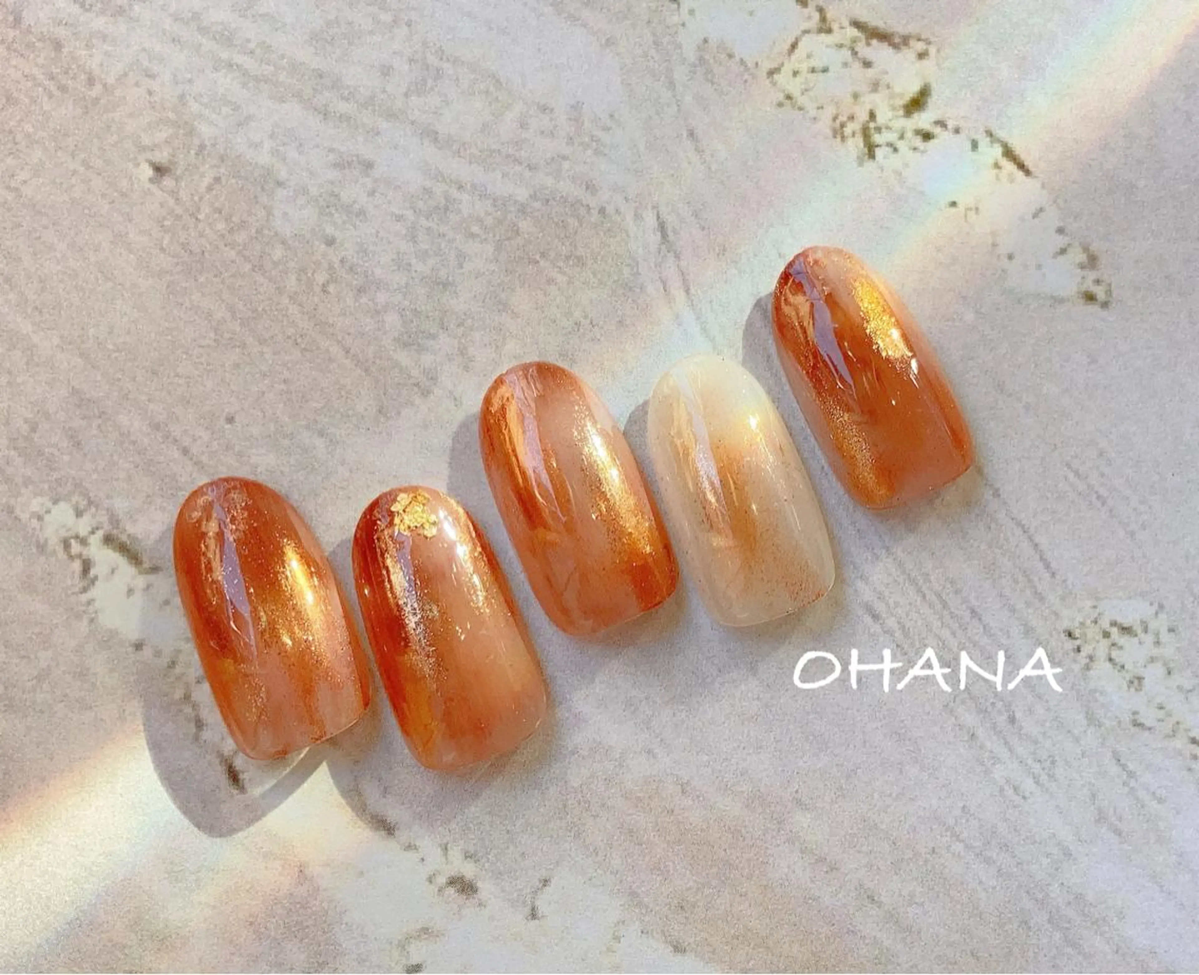ネイル べっ甲ネイル フットネイル マグネットネイル ミラーネイル ニュアンスネイル nailroom OHANA🌴のネイルデザイン