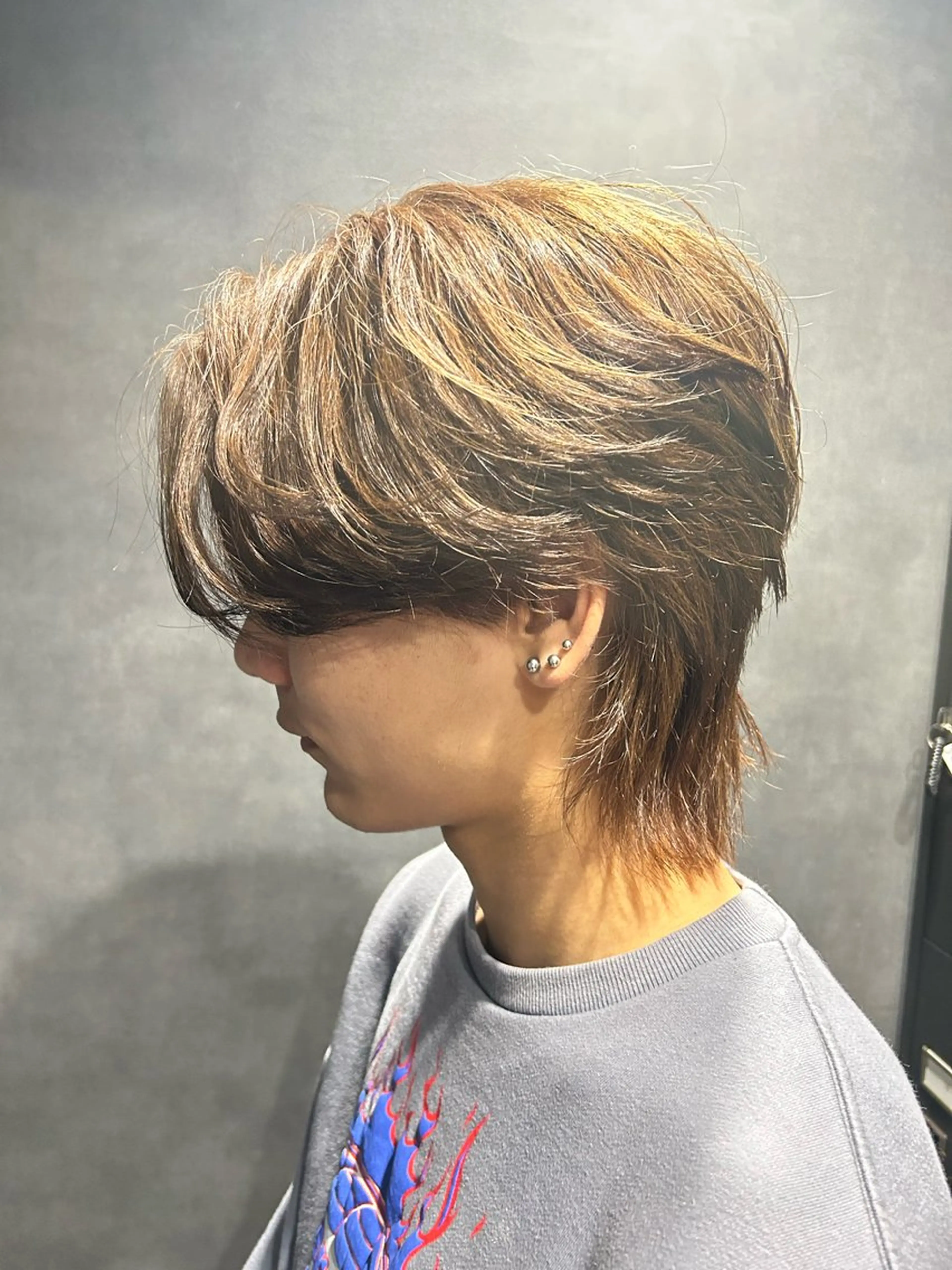 カラー メンズ センターパート メンズウルフカット ウルフカット 🔥 メンズ 特化🔥RAIのヘアスタイル