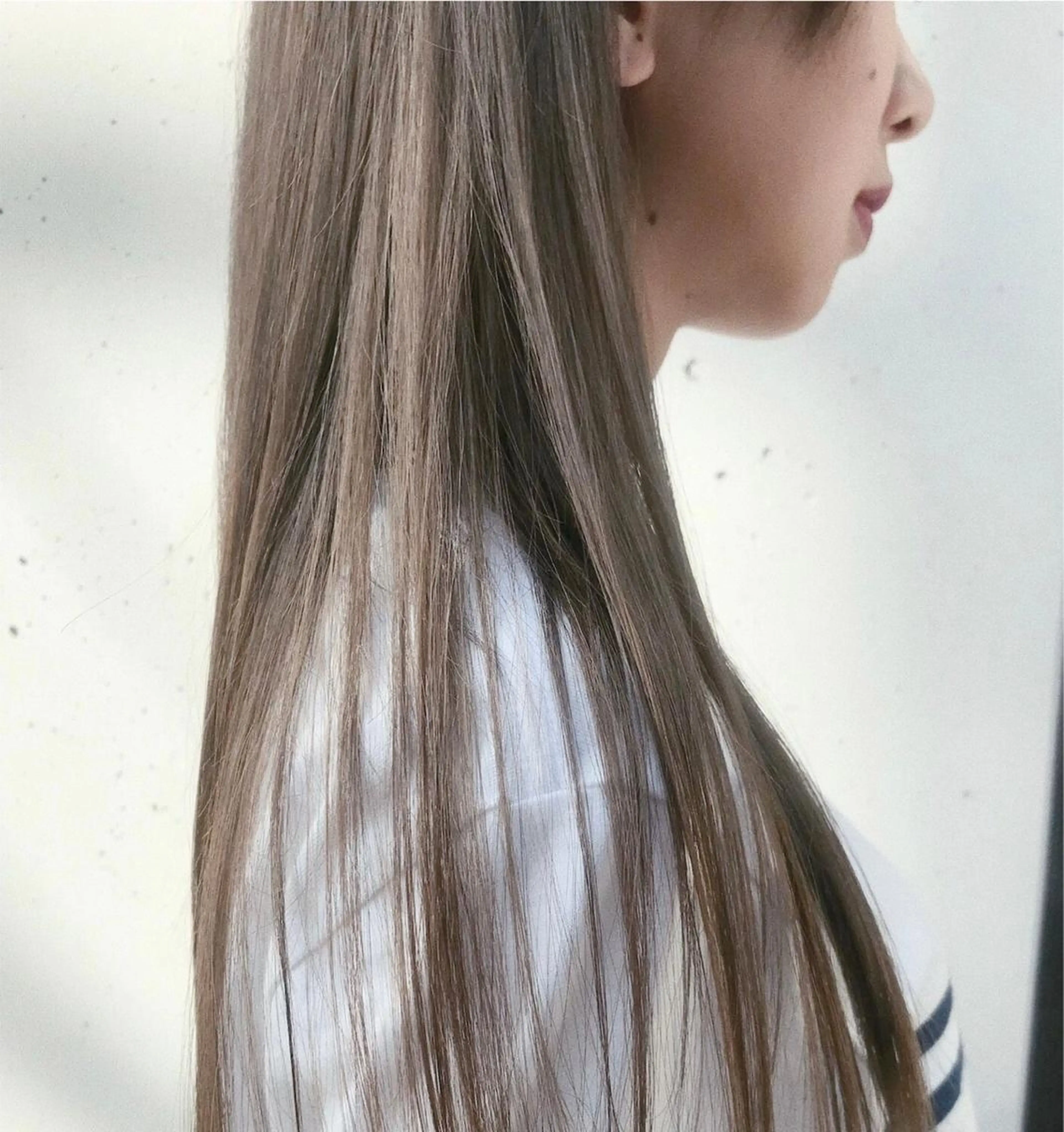 ロング カラー ヘアアレンジ ショコラグレージュ グレージュ ロング ヘアカラー トリートメント 山崎 澪 レイヤーカット/大宮のヘアスタイル