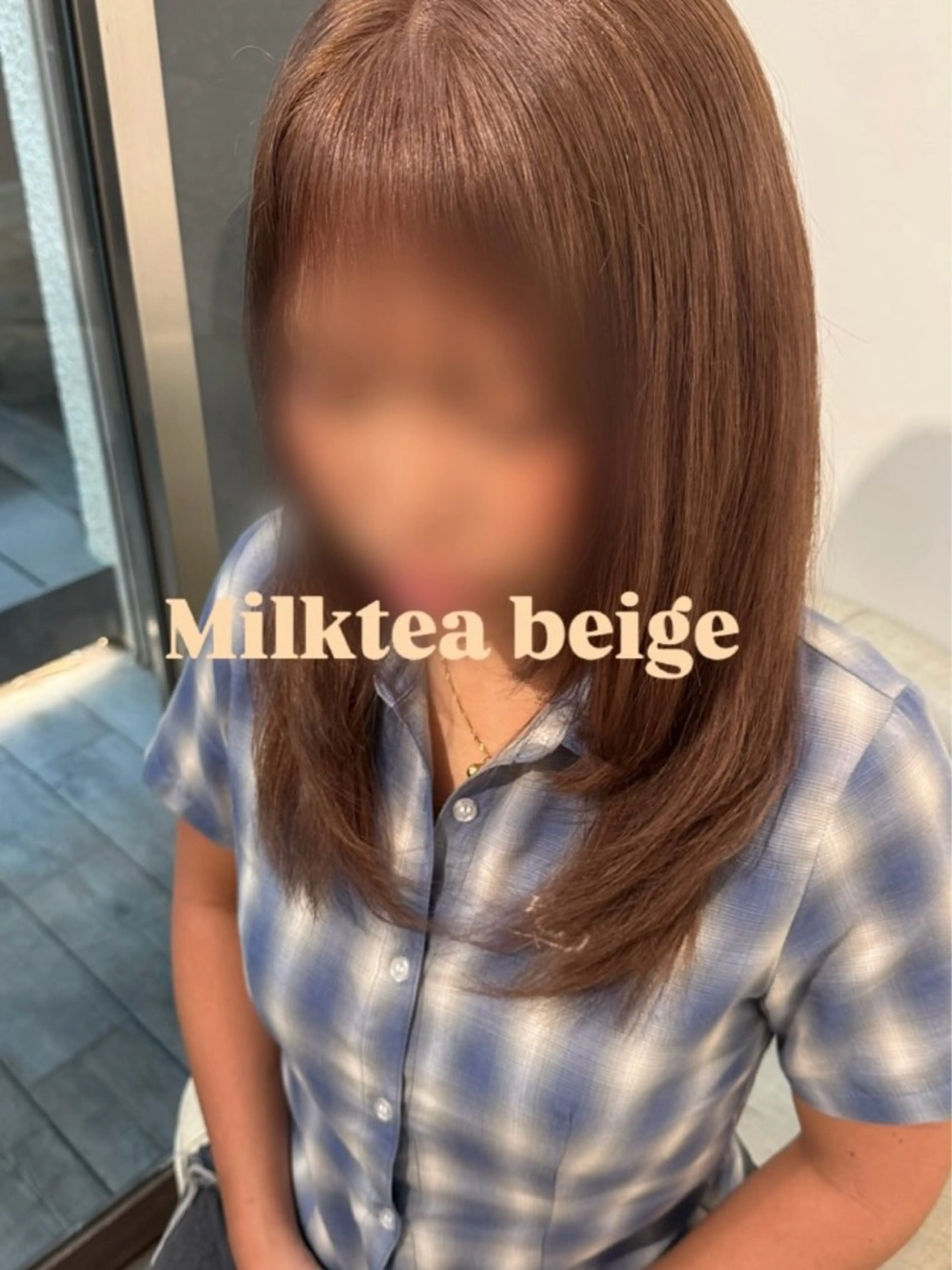 ミディアム カラー ベージュカラー カット ヘアカラー 🫧透明感&暖色系 color/沙綾🧸のヘアスタイル