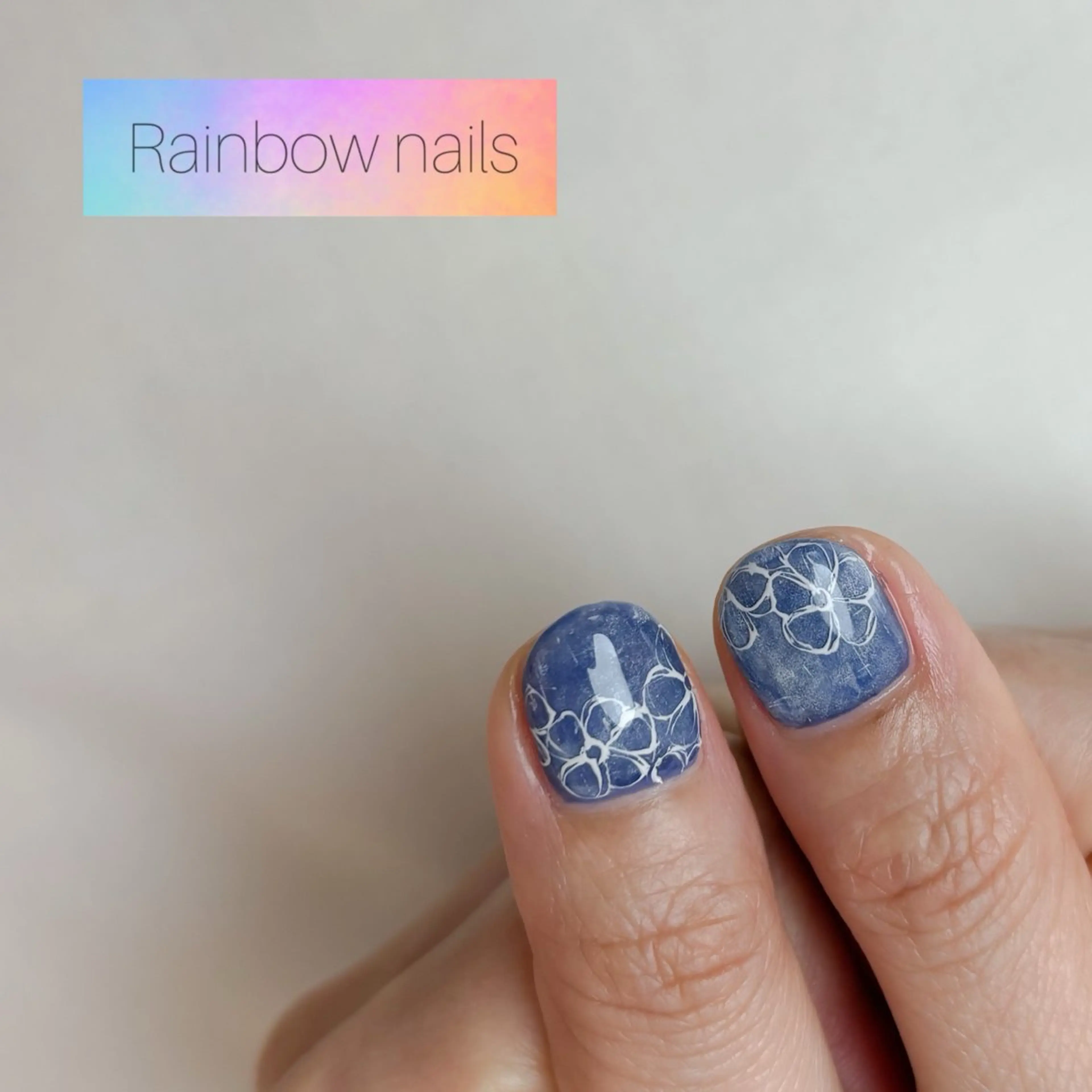 ネイル Rainbow nailsくろちゃんのネイルデザイン