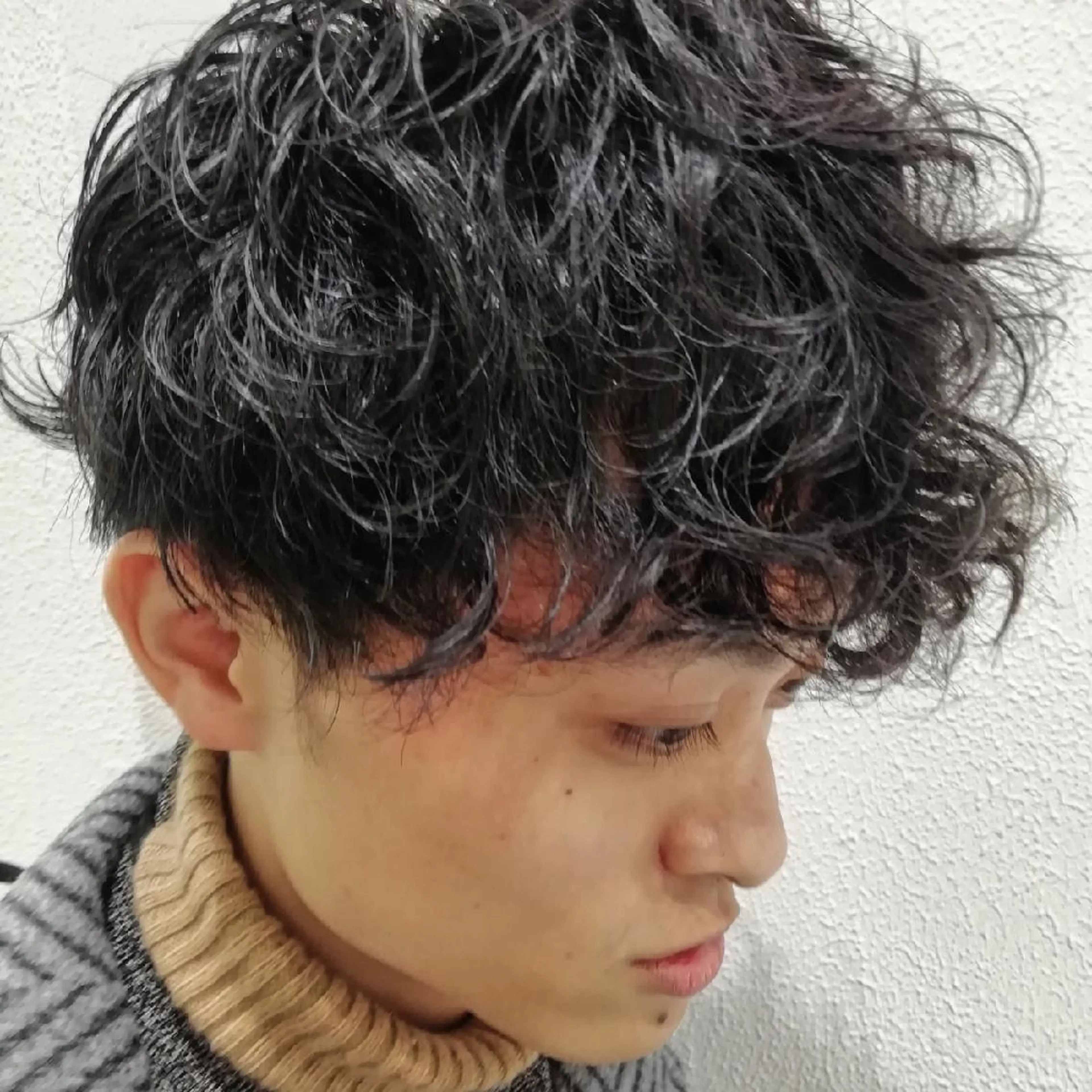 メンズ パーマ ショート Ash 店長 木村 和人のヘアスタイル