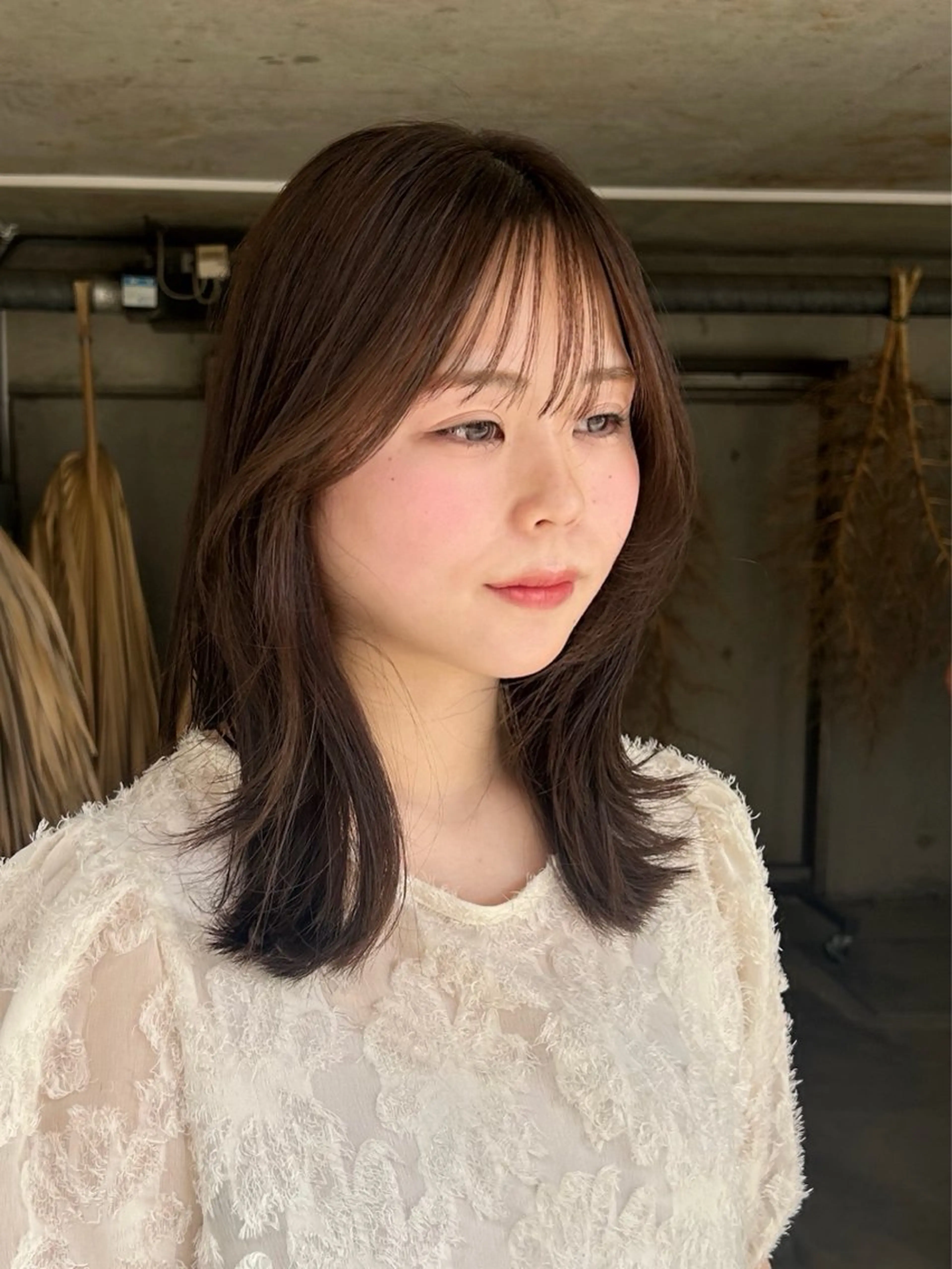 カラー yusa🌿‬レイヤ ー/赤みなしカラーのヘアスタイル