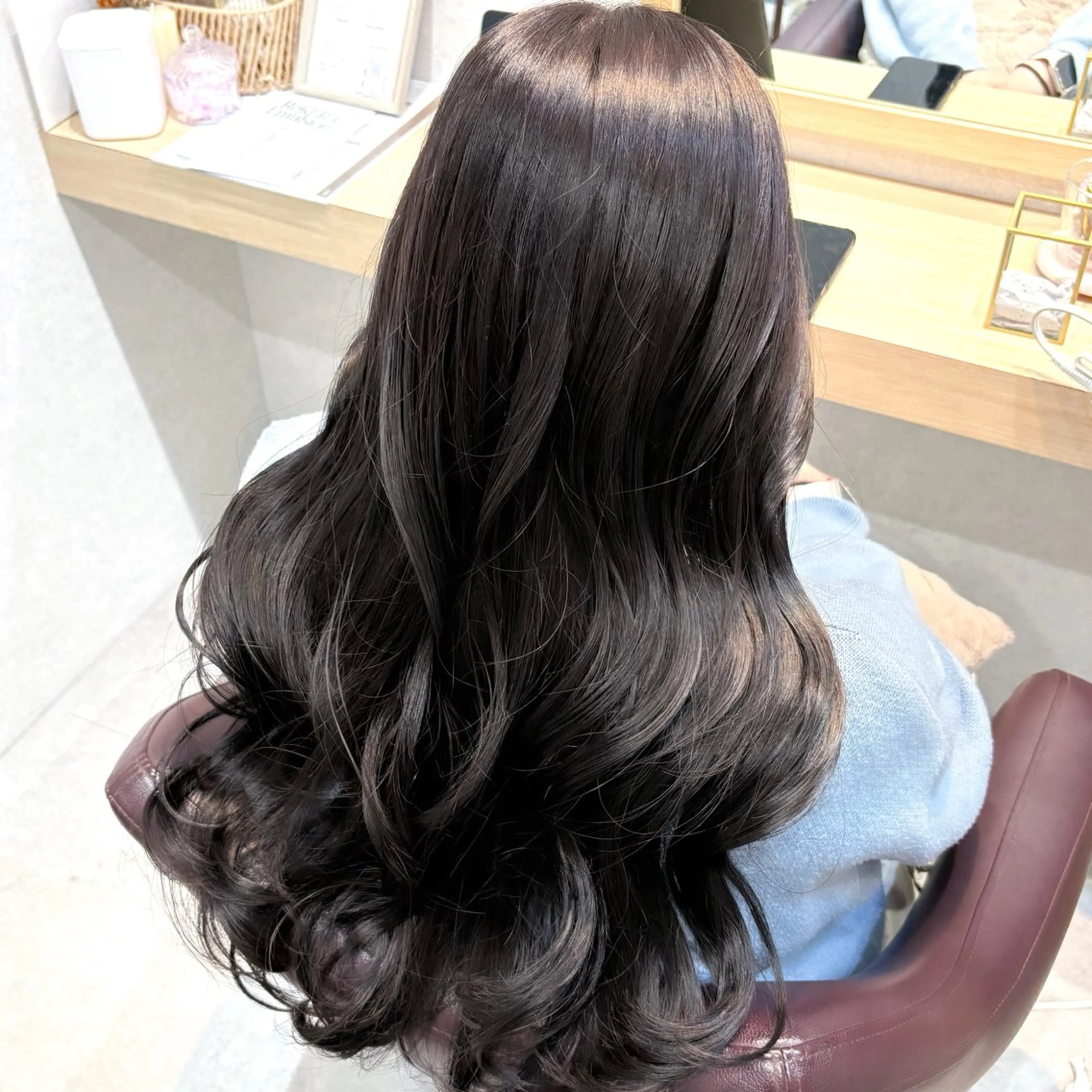 ロング カラー パーマ 透明感/チョコカラー 💍TAMA💍のヘアスタイル