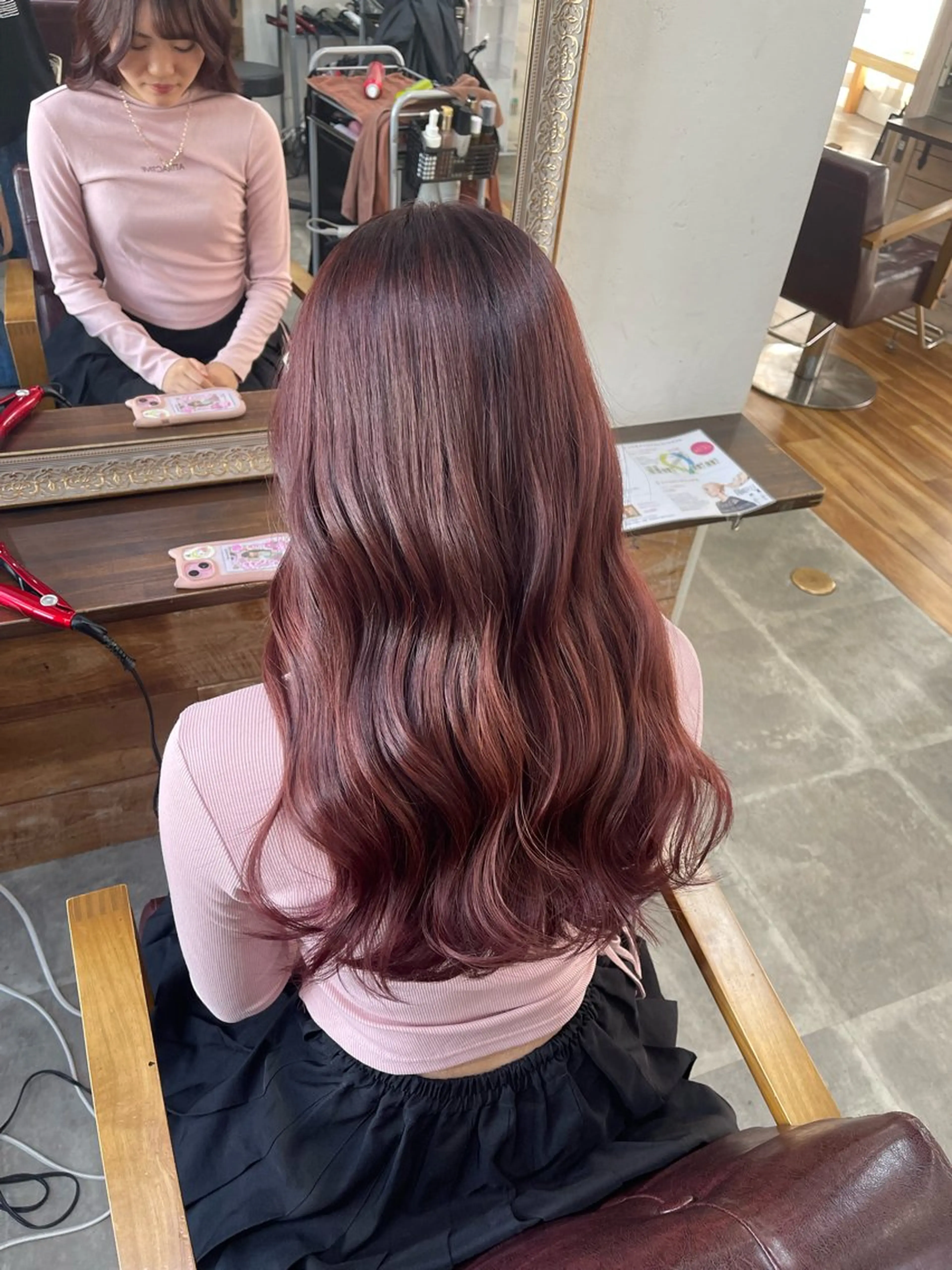 ロング カラー ブリーチ ケアブリーチ デザインカラー ダブルカラー 髪質改善 SOYON西大寺店所属・ダブルカラー/ 髪質改善💎安藤のヘアスタイル