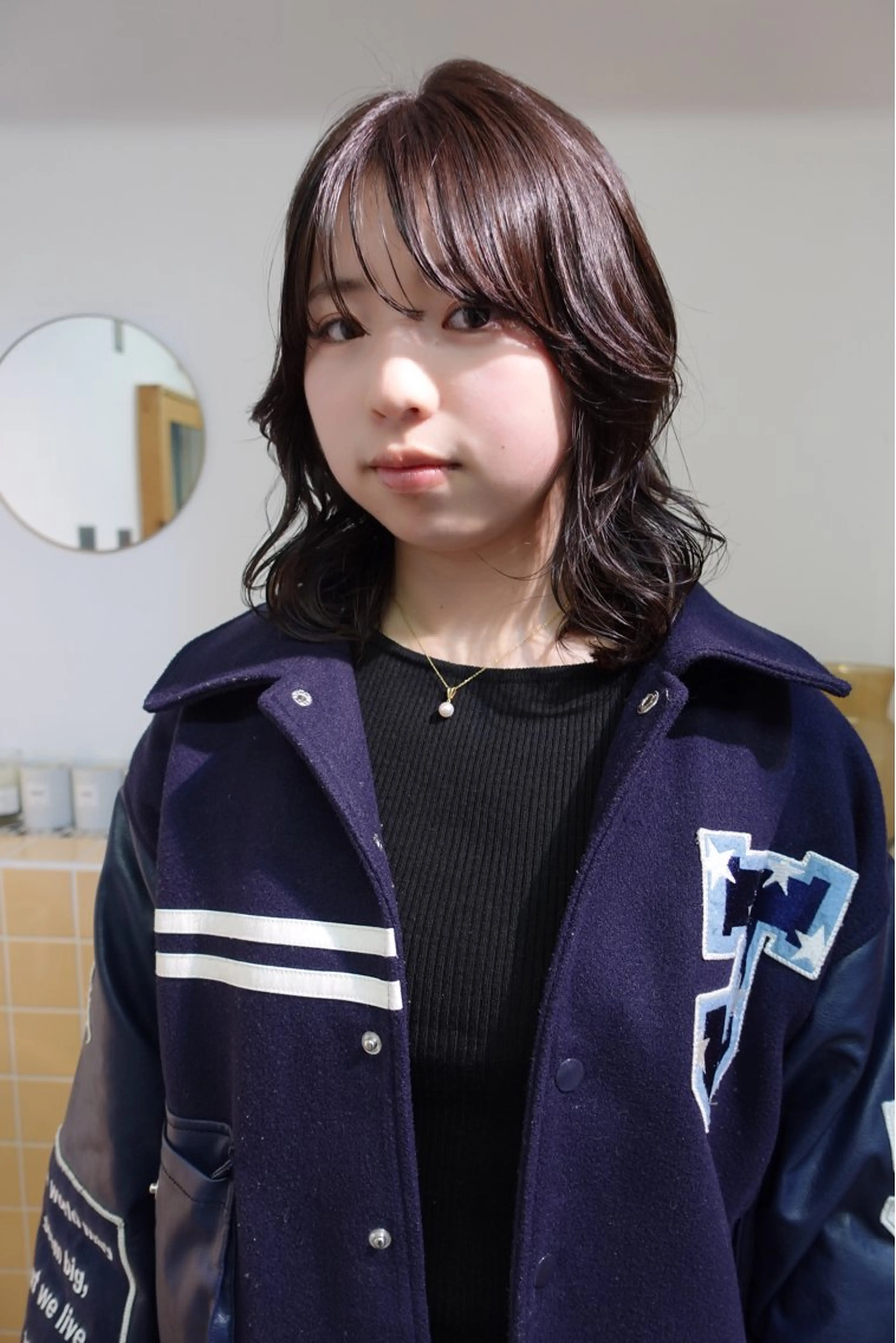 ミディアム カラー カット ヘアカラー トリートメント sakura🌸 レイヤー/韓国ヘアのヘアスタイル