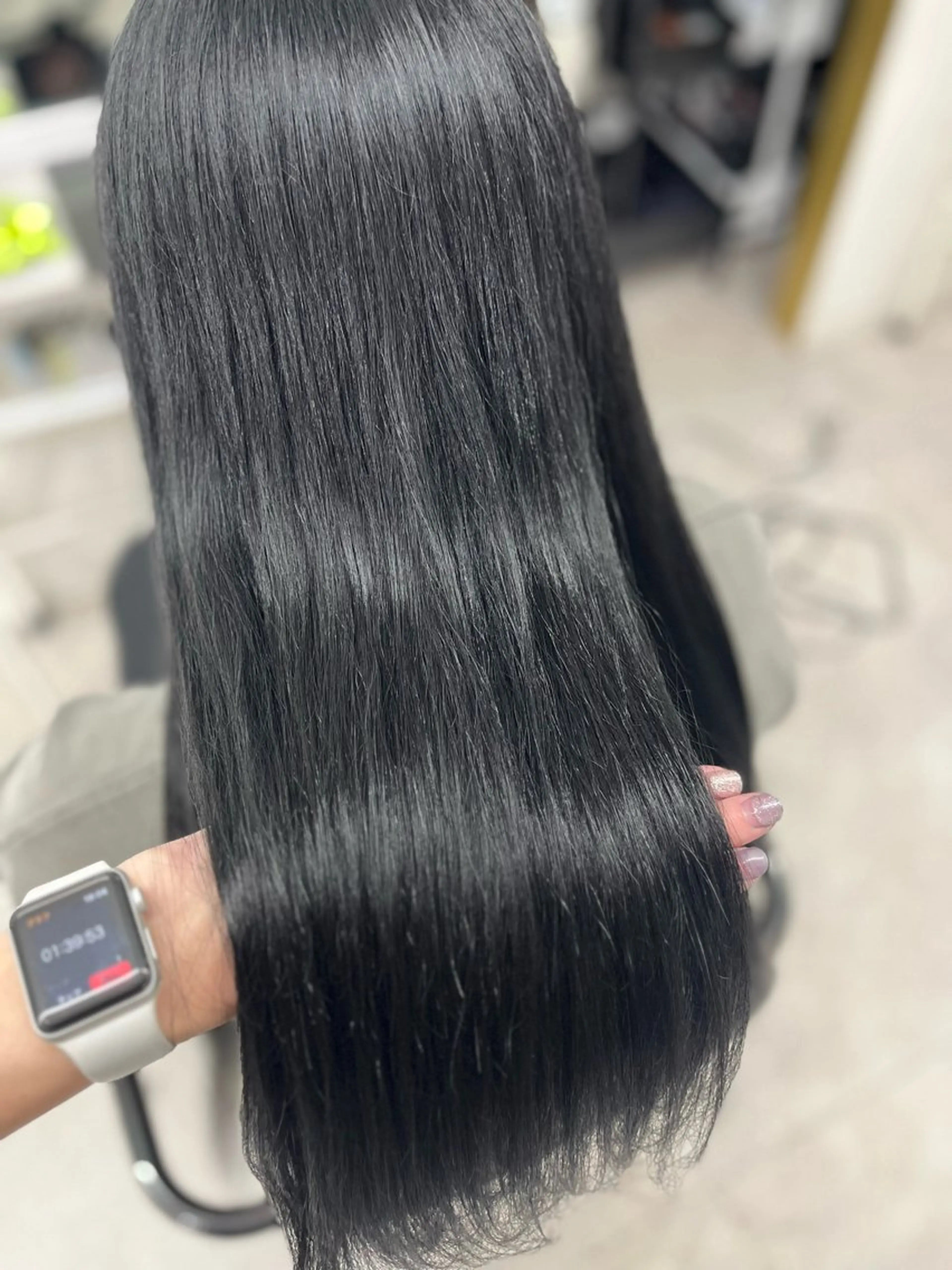 ロング カラー アッシュ アッシュグレー アッシュグレージュ グレージュ 🫧ぷる艶カラー🫧 Yuubi🦩のヘアスタイル