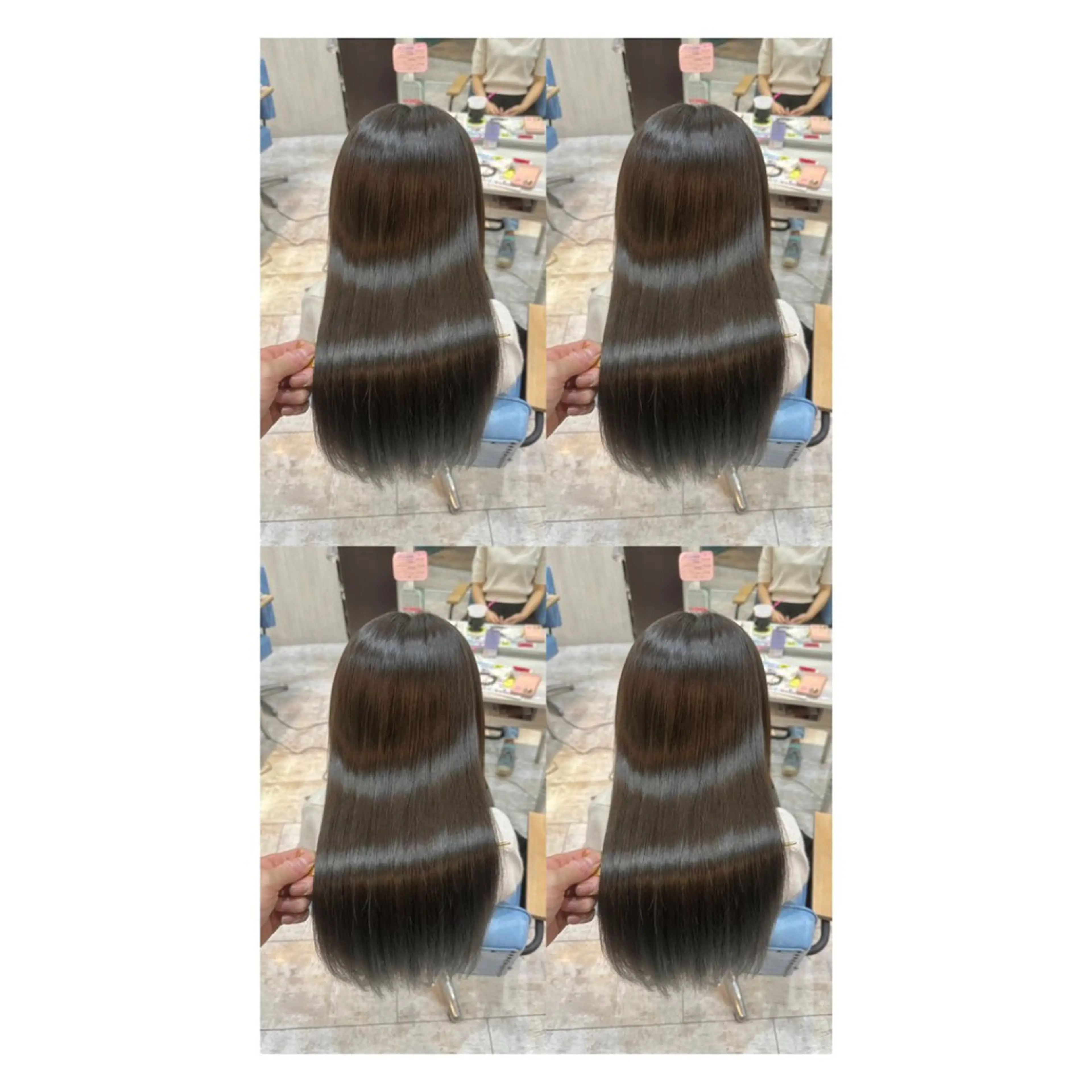 ロング カラー 透明感カラー 髪質改善 縮毛矯正 トリートメント カット ヘアカラー トリートメント 店長✨レイヤー✖️ 髪質改善✖️韓国ヘアのヘアスタイル