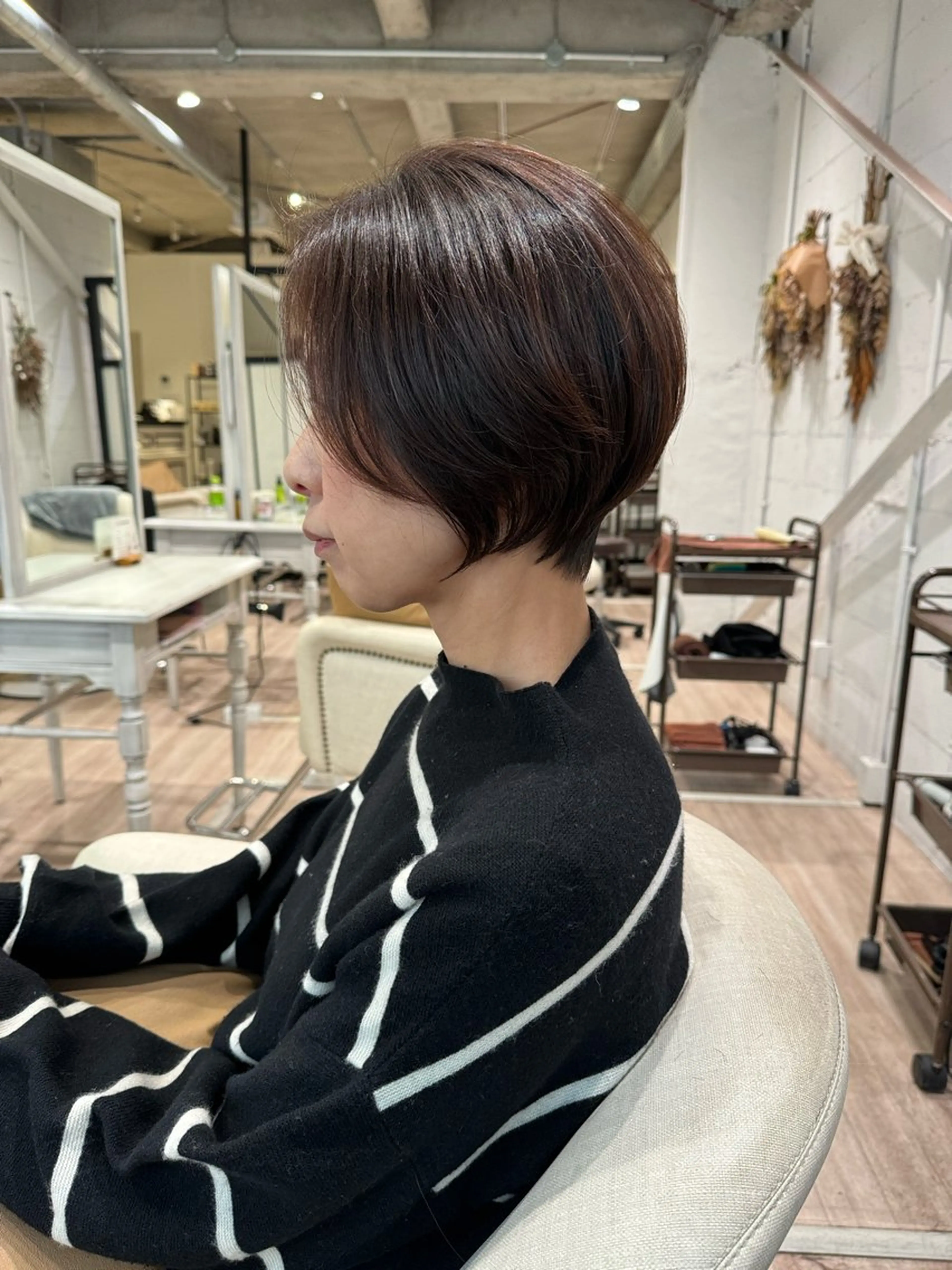 ショート ショート/ボブ パーマ/中原のヘアスタイル