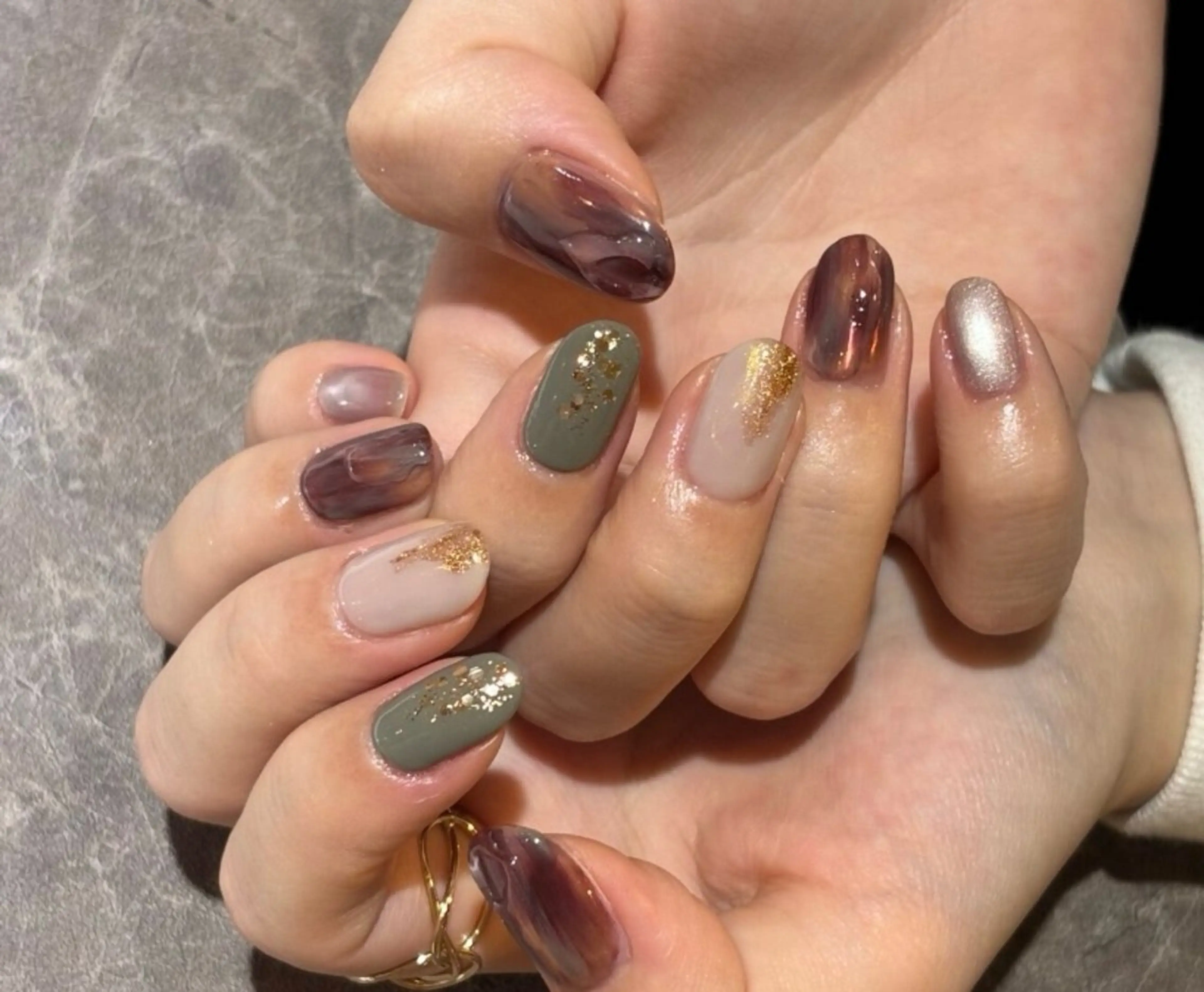 ネイル 韓国ネイル 持ち込み ニュアンスネイル ハンドネイル STELLA川口店 yamazakiのネイルデザイン