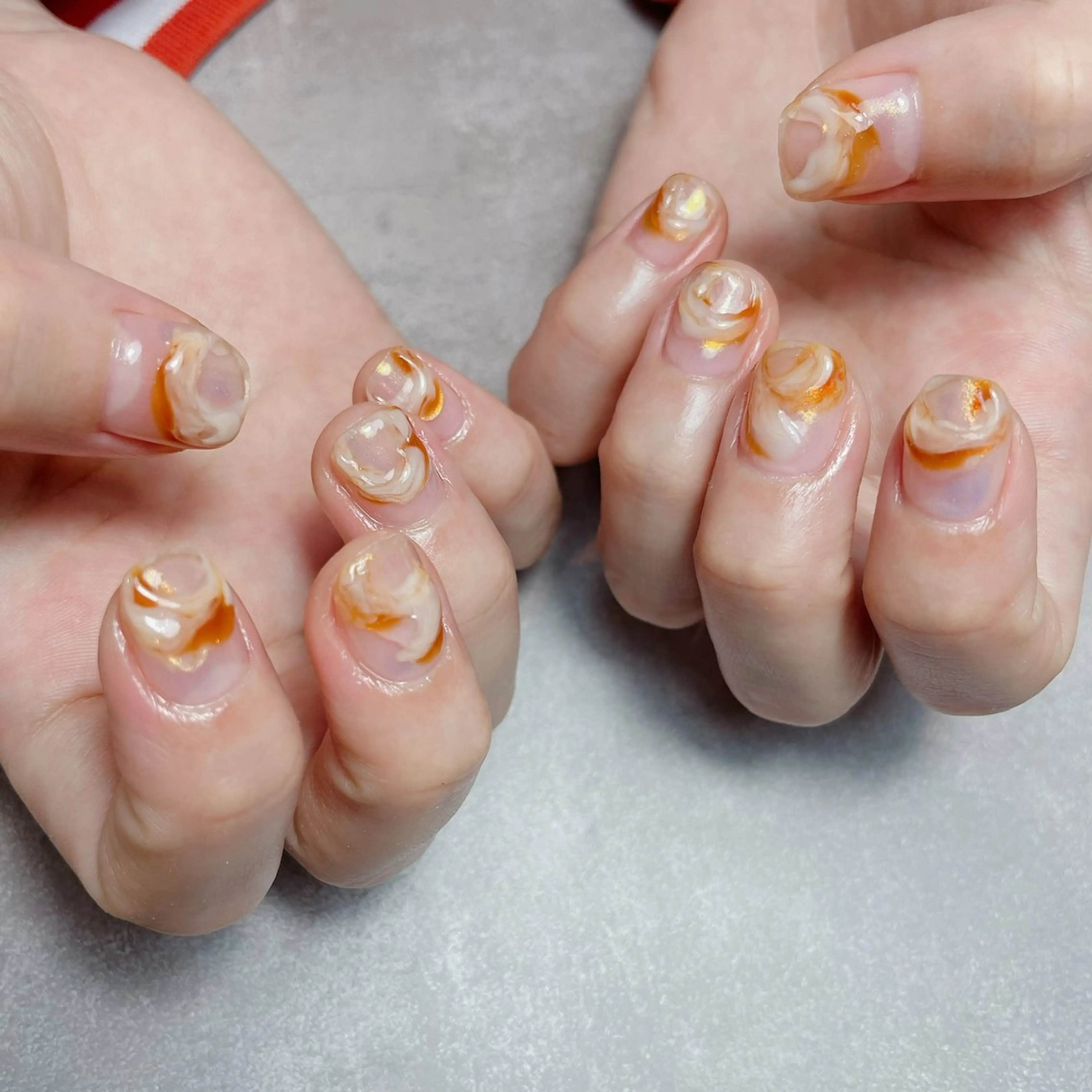 ネイル ニュアンスネイル ぷっくりネイル ハンドネイル GIZELE ひばりヶ丘nailのネイルデザイン