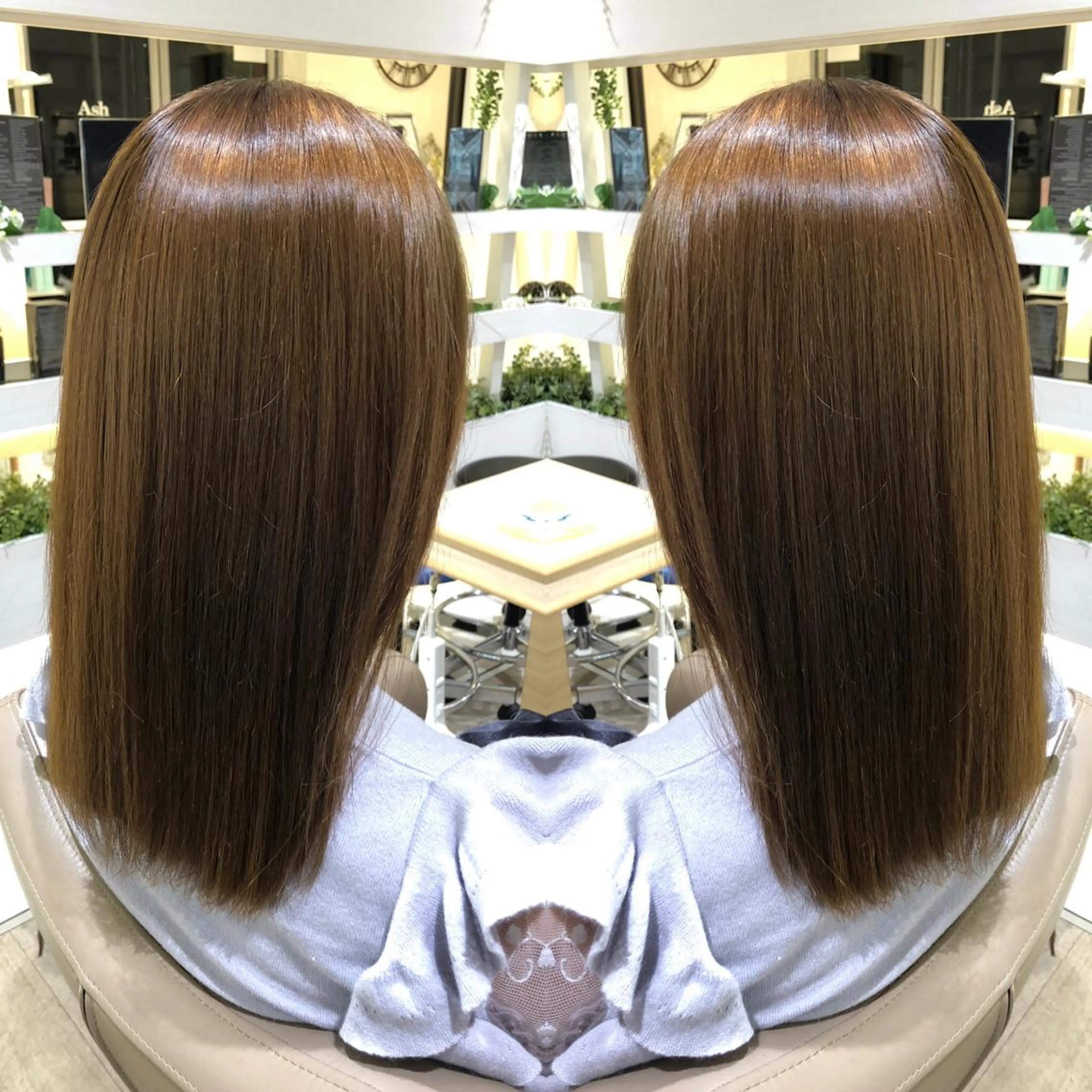 ミディアム カラー 韓国レイヤー×透明感 カラー/山崎一輝のヘアスタイル