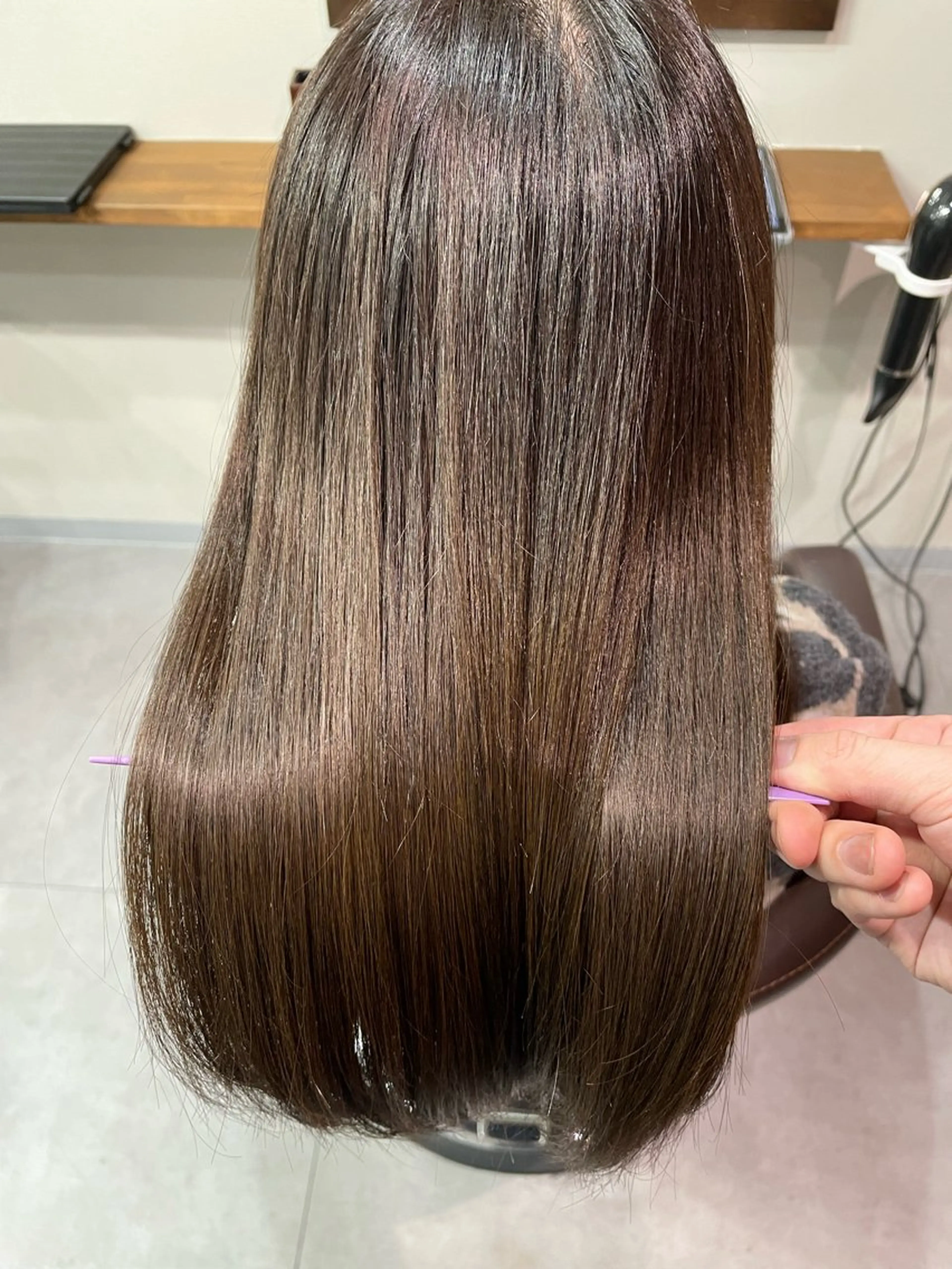 ミディアム カット ヘアカラー トリートメント 飯村 友亮のヘアスタイル