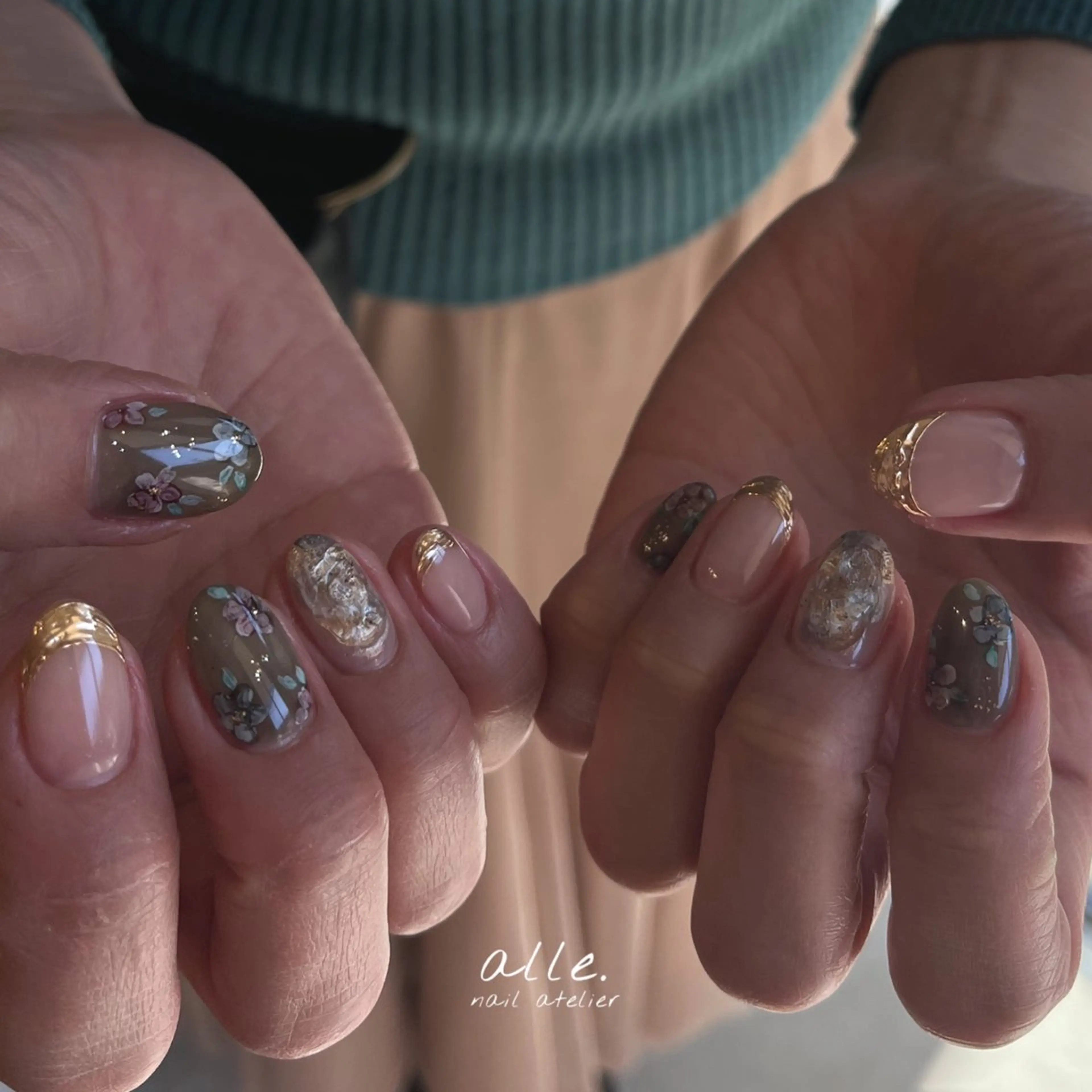 ネイル ハンドネイル atelier alle.のネイルデザイン