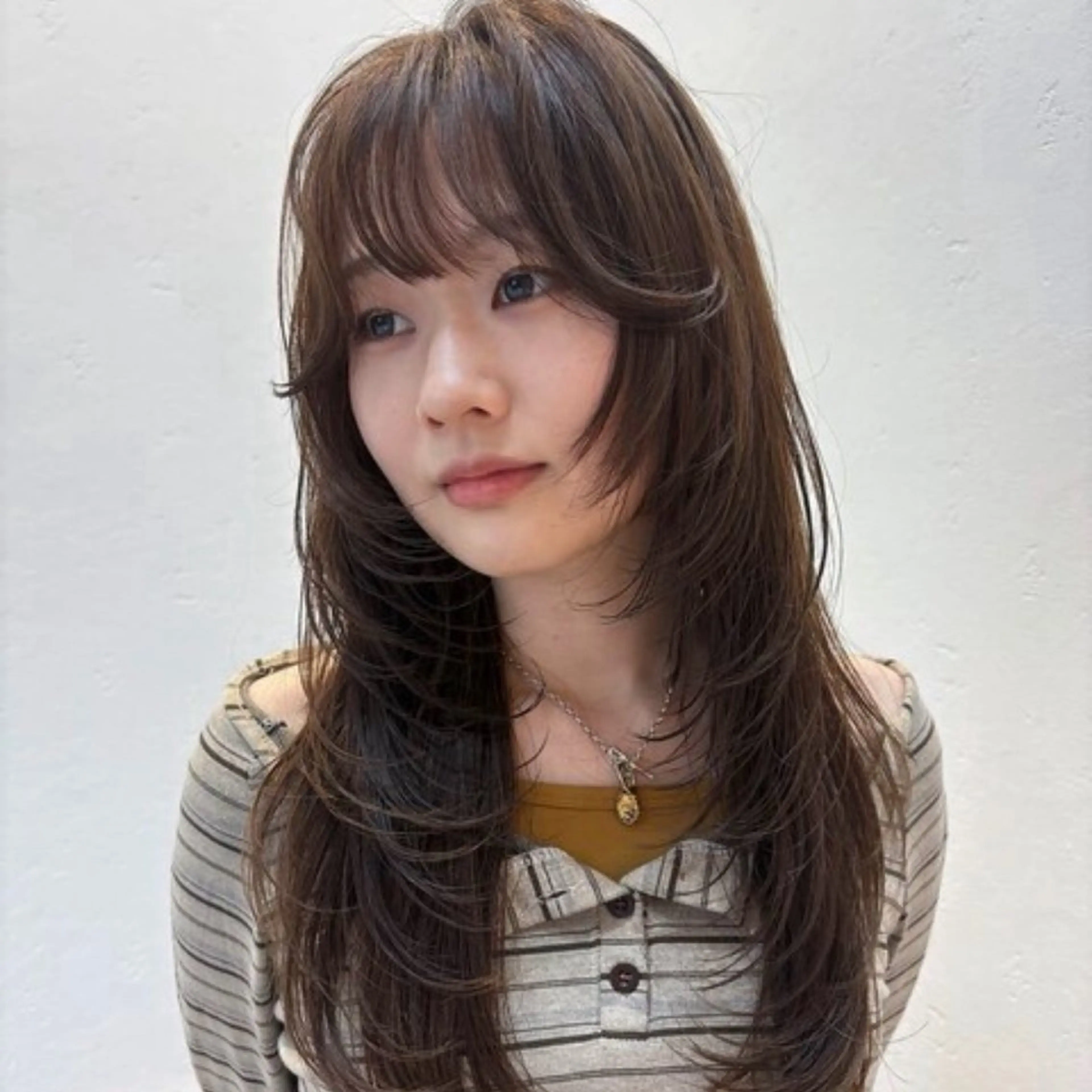 ロング カラー カット ヘアカラー トリートメント レイヤー/暖色カラー 🎀はるのヘアスタイル