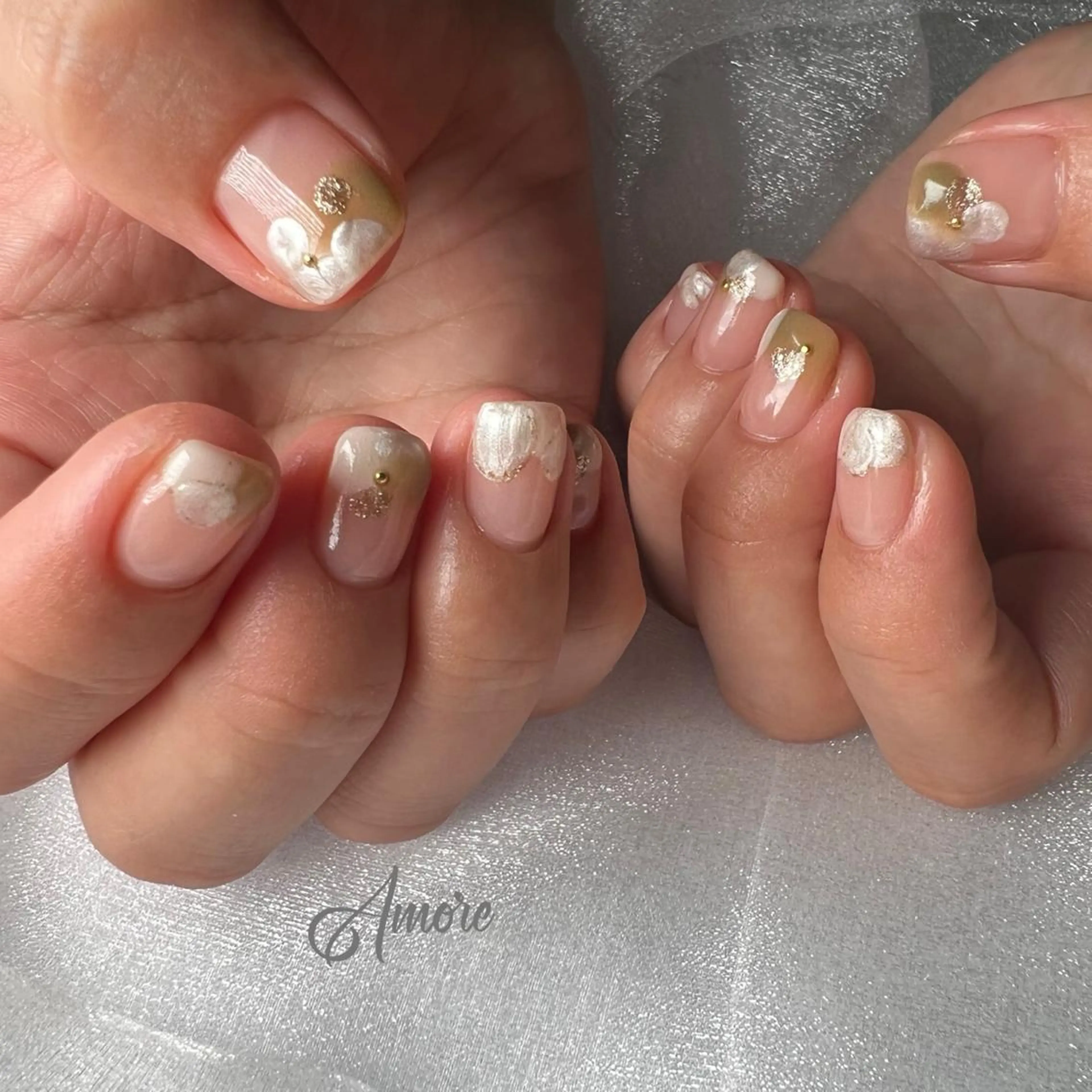 ネイル ジェルネイル ミラーネイル オフィスネイル パラジェル You kyehwaのネイルデザイン