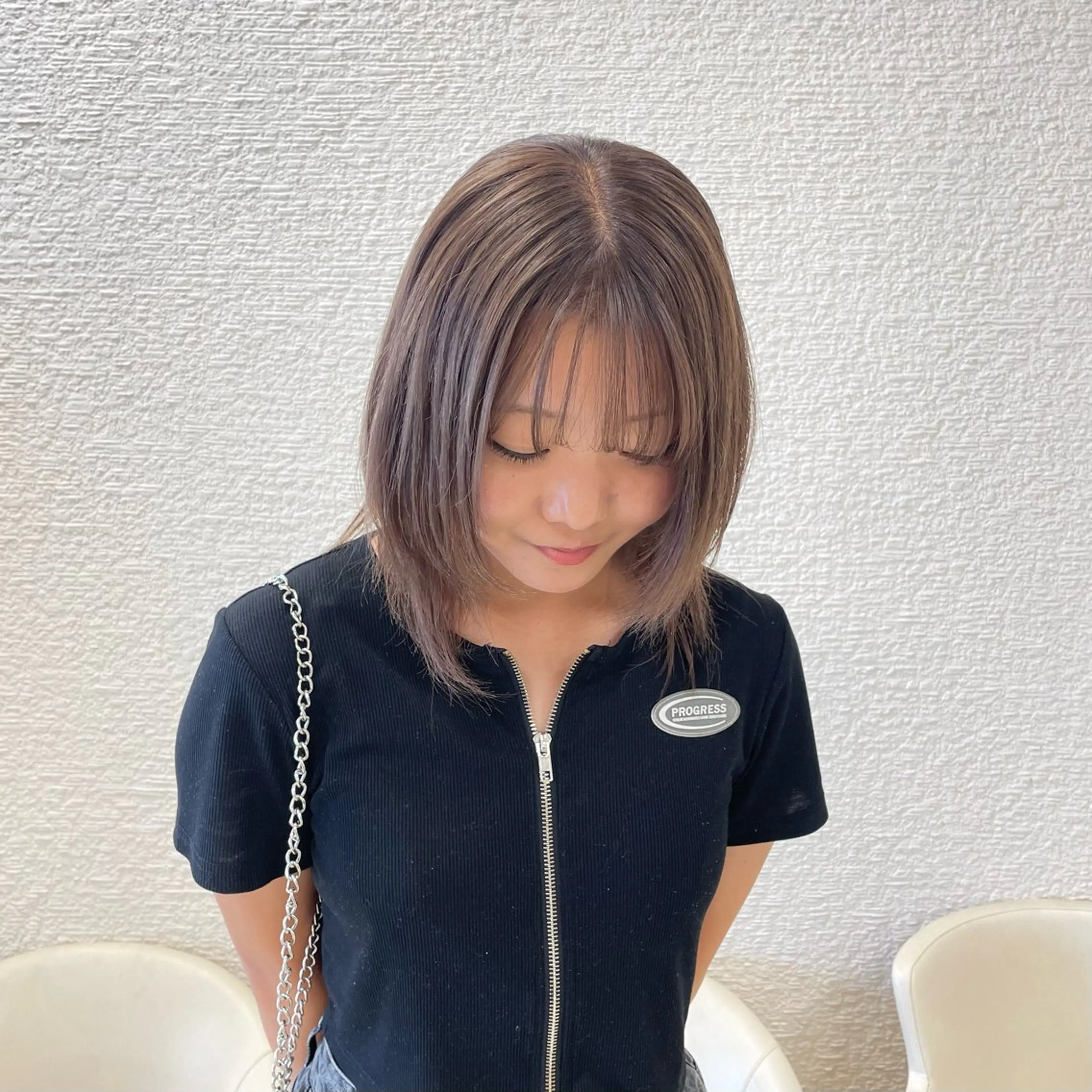 カラー 透明感ベージュ🎀 レイヤー/AOのヘアスタイル