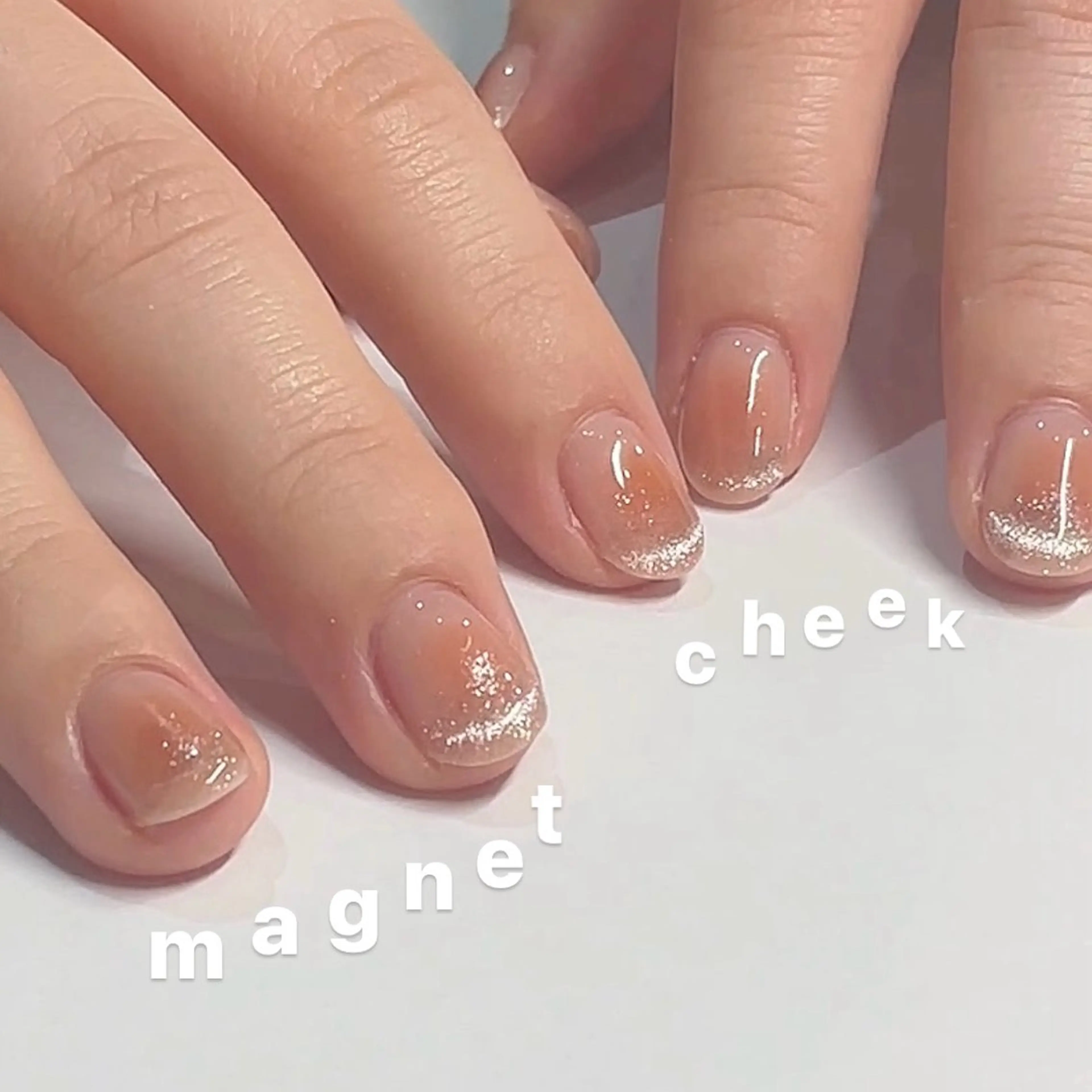 ☆大人気☆チークマグネットネイル(オフなし)¥8.600の写真