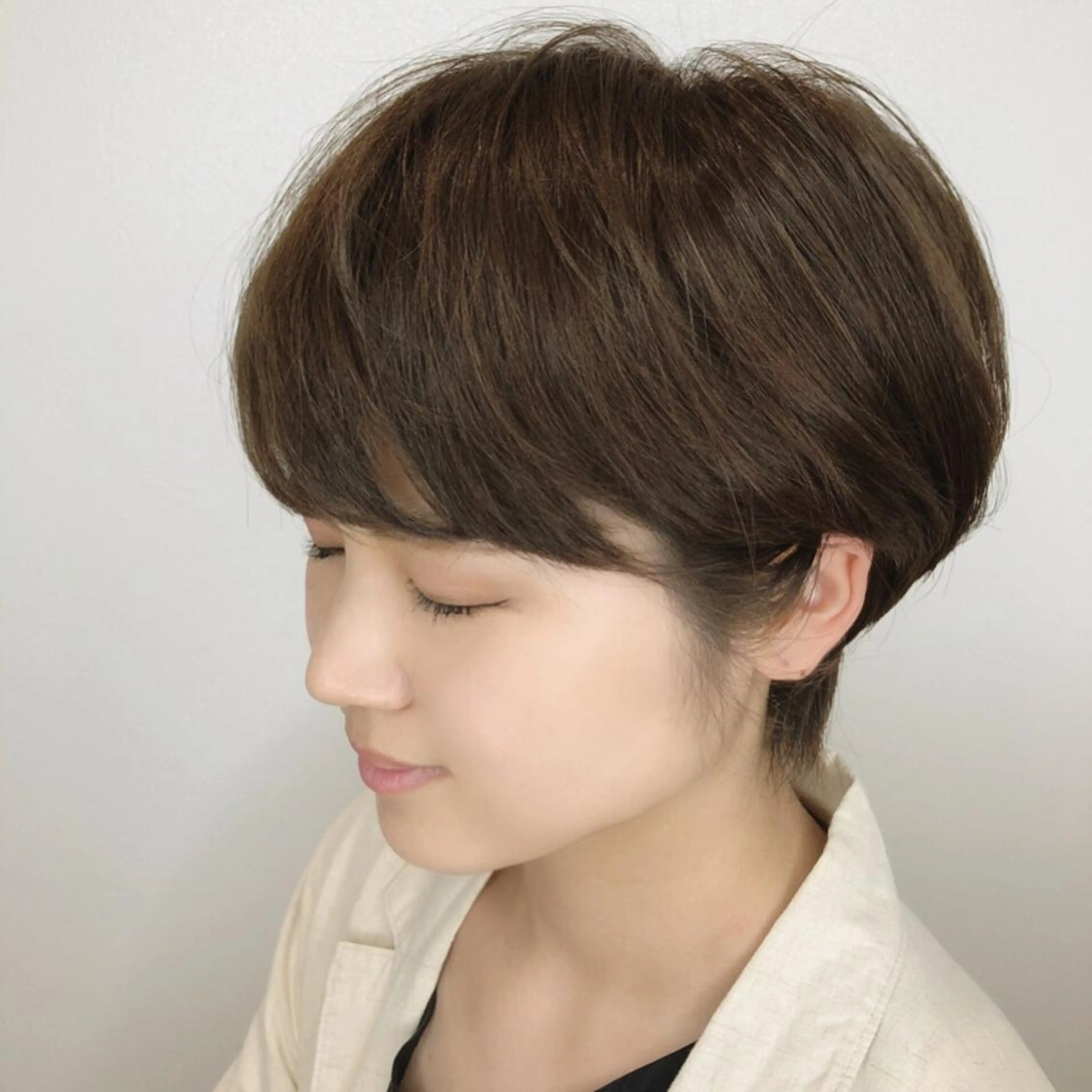 ショート カラー ショートボブ ハンサムショート ボブ ショートヘア 小顔カット カット ヘアカラー トリートメント 上田 篤史のヘアスタイル