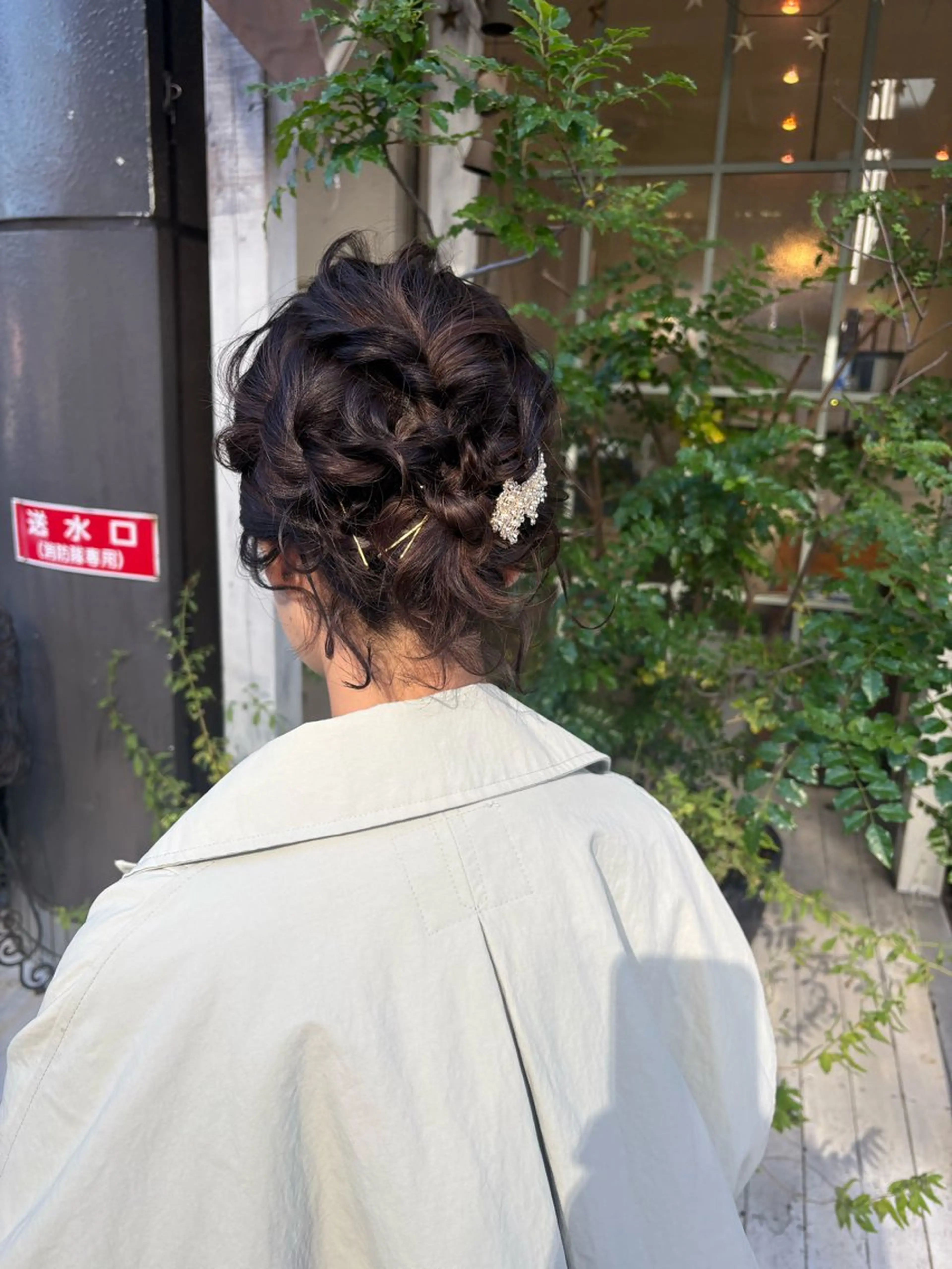 ショート ボブ ヘアセット 鈴木 奈波のヘアスタイル